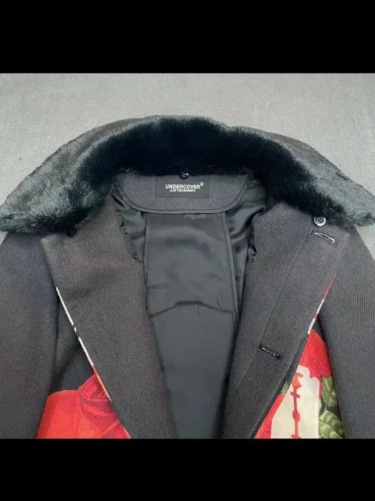 Undercover Sz 48 Undercover Flower & Blade Wool Coat Size US M / EU 48-50 / 2 - 3 Thumbnail