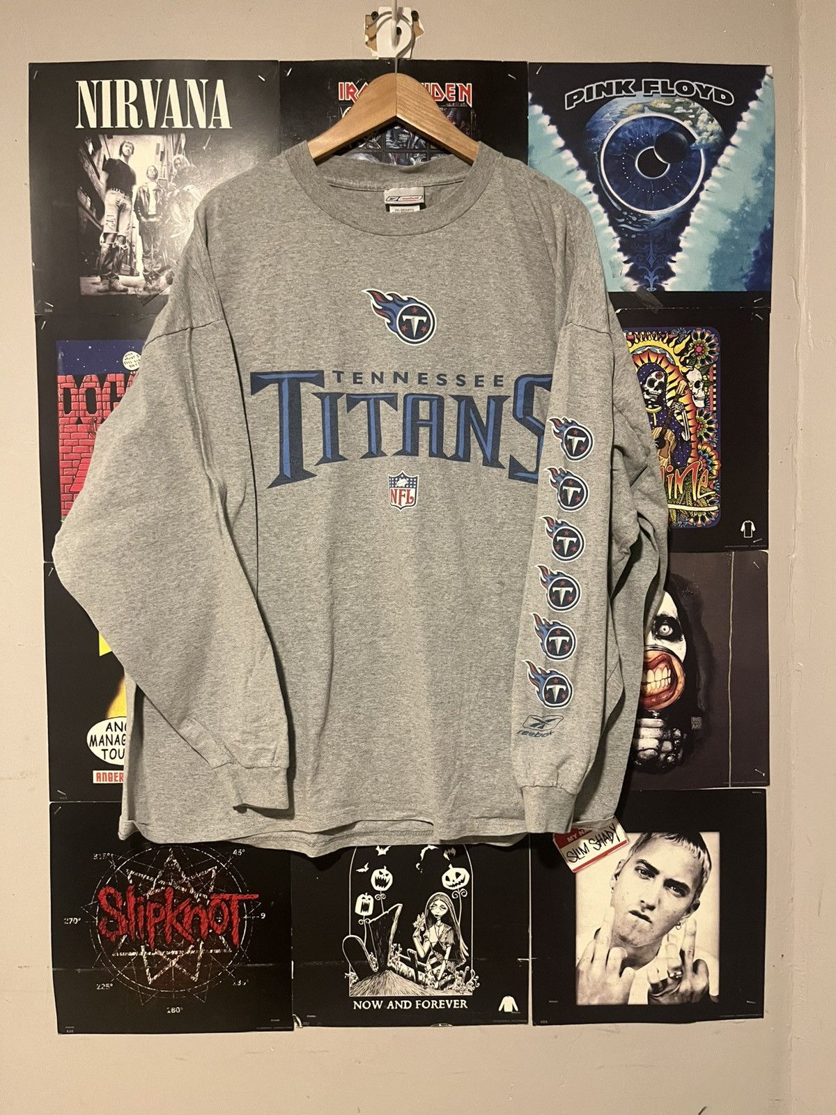 Reebok Vintage Y2K 2000’s Tennessee Titans NFL Long sleeve Shirt Size US XXL / EU 58 / 5 - 1 Thumbnail