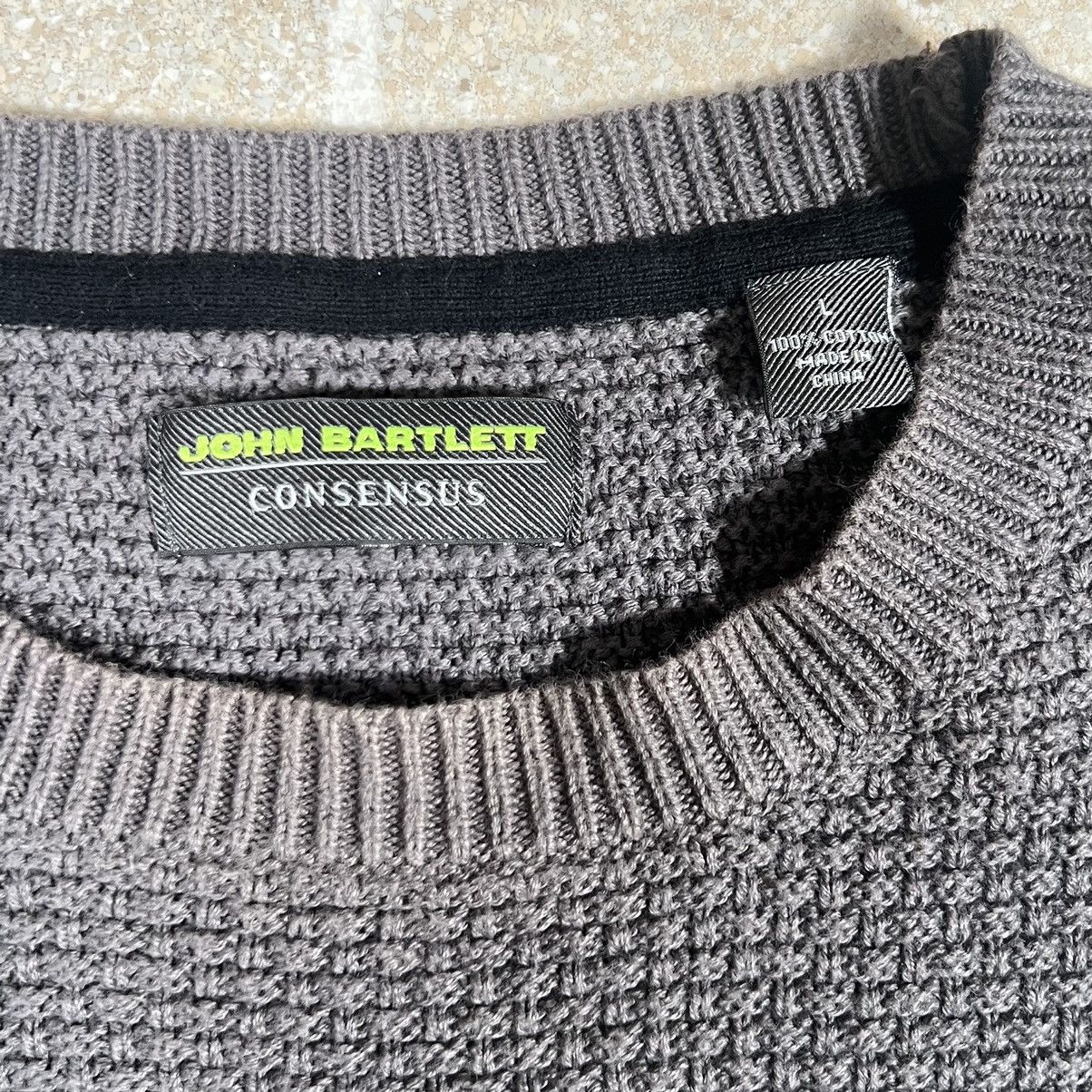 John Bartlett × Vintage John Bartlett Sweater Black Icelandic Snowflake Knit Pattern Size US L / EU 52-54 / 3 - 4 Thumbnail