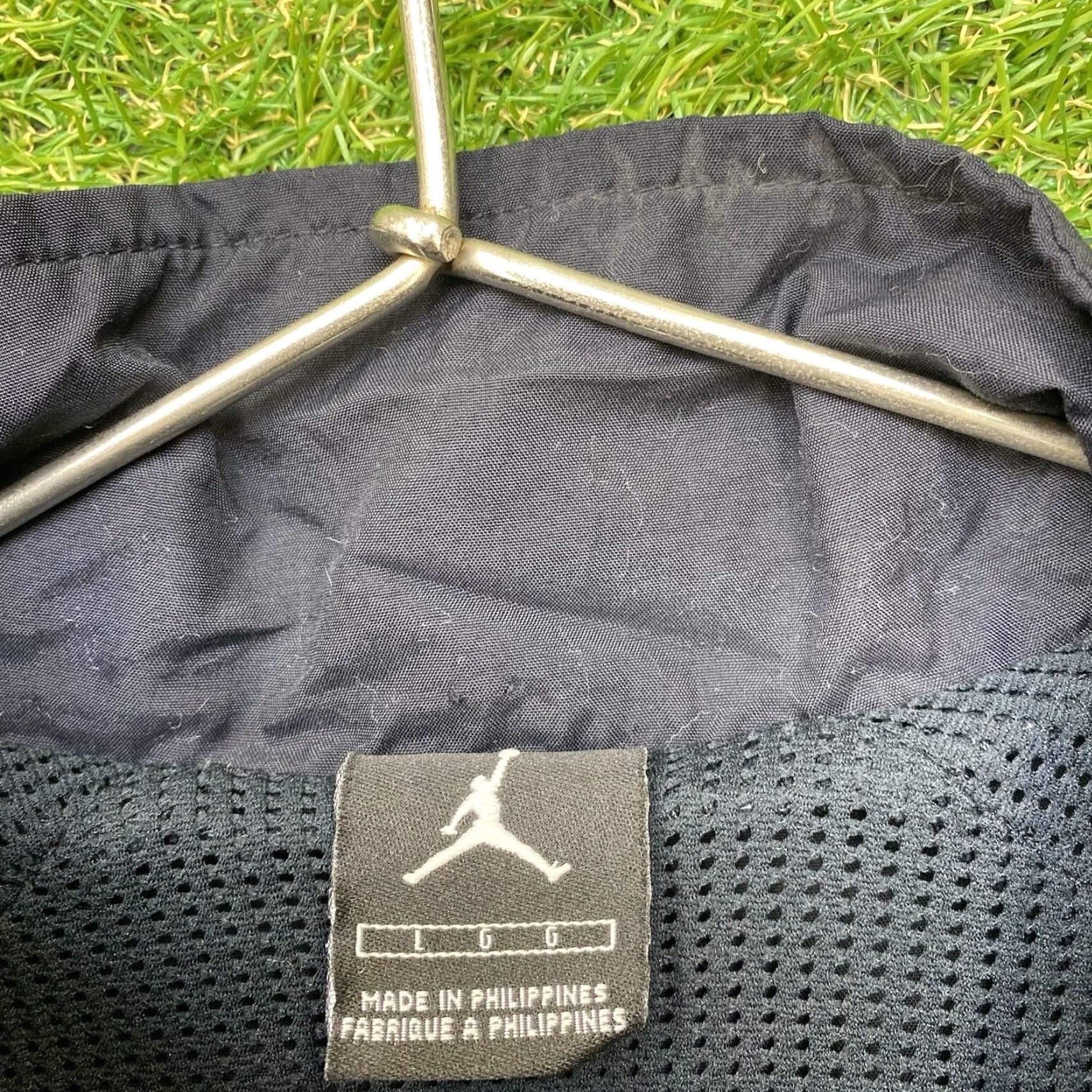 Jordan Brand VINTAGE Jordan Jacket Mens Large Bred Spellout Windbreaker Black Zip Up Size US L / EU 52-54 / 3 - 4 Thumbnail