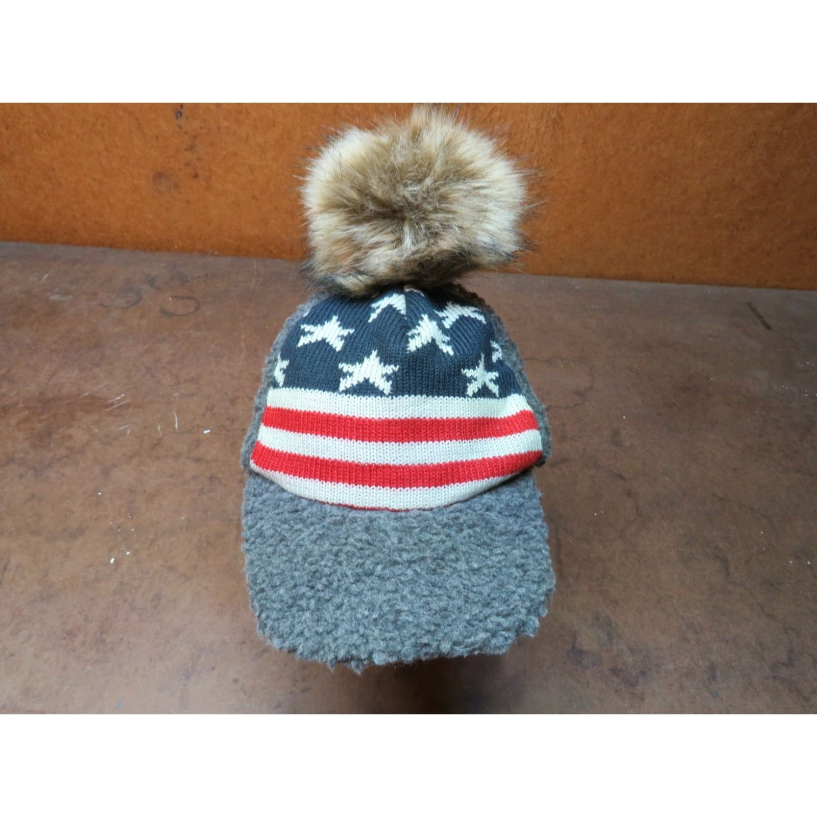Vintage VINTAGE David & Young D&Y New snapback hat trucker USA Flag Warm Winter Faux Fur Cap Denim Blue Large Men’s Womens? Size ONE SIZE - 2 Thumbnail
