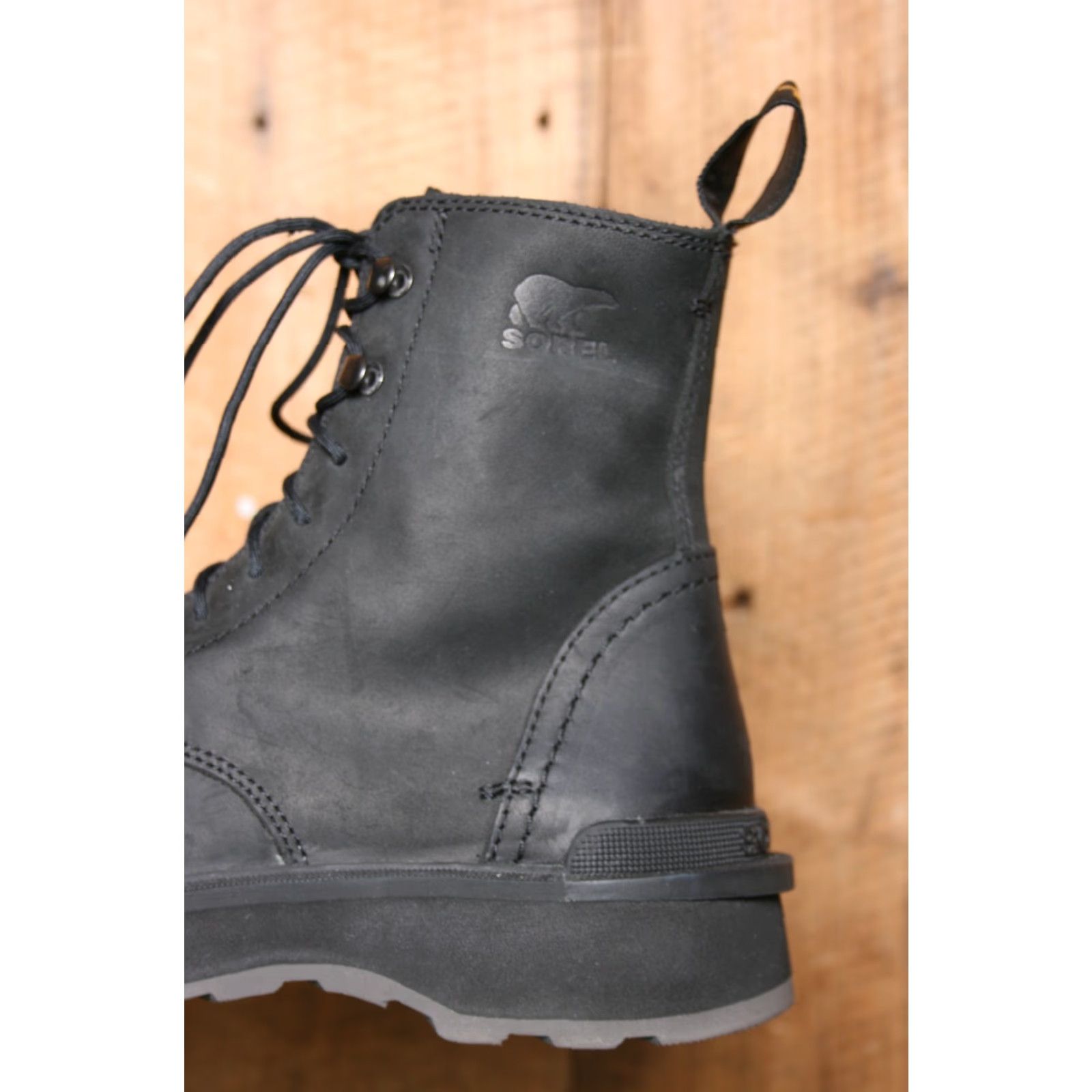 SOREL VINTAGE SOREL 'Hi-Line' Black Nubuck Lightweight Lace Up Utility Boots Women's Sz. 7.5 Size US 6 / IT 36 - 7 Thumbnail