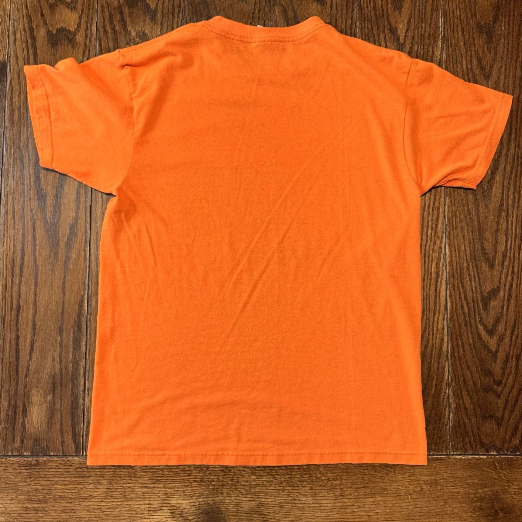 Champion VINTAGE Optima Wheaties T-Shirt Breakfast of Champions 90s Crew Neck Short Sleeve M Orange Mens Size US M / EU 48-50 / 2 - 7 Thumbnail