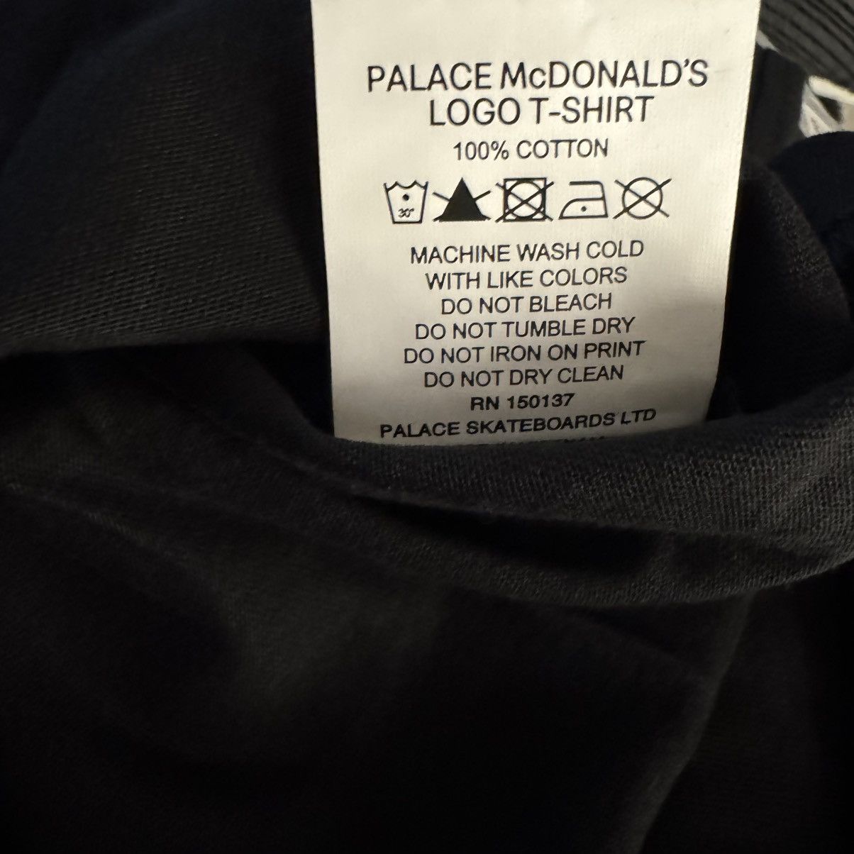 Palace Palace x McDonalds Black Tee Yellow Arches Logo Size Large Size US L / EU 52-54 / 3 - 6 Thumbnail