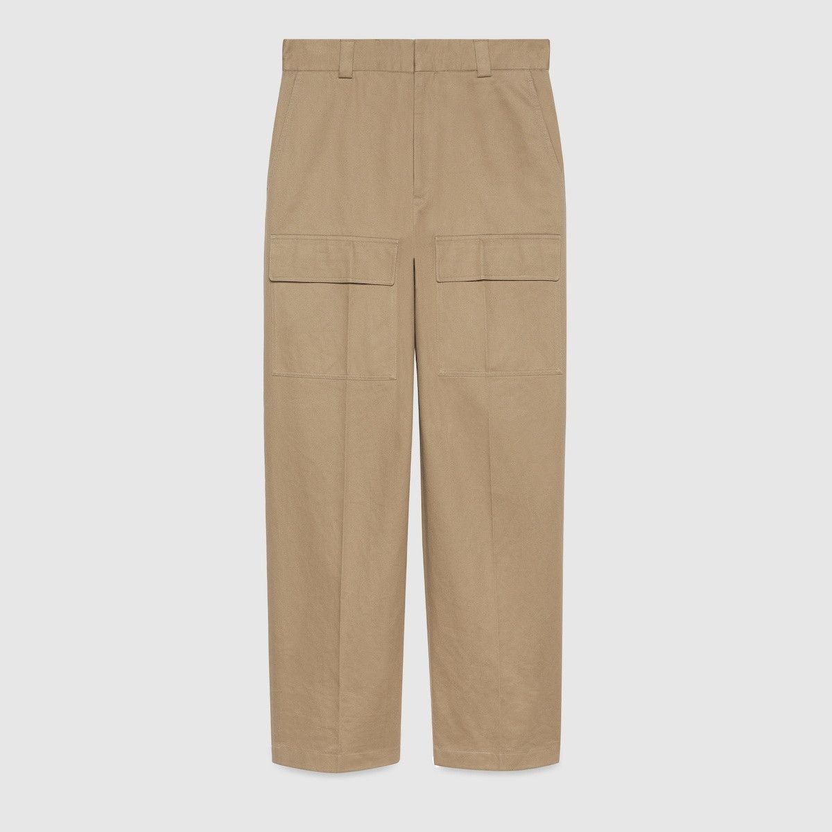 Gucci o1mt1gz0225 Cotton Wide Leg Cargo Pant in Beige Size US 38 / EU 54 - 1 Thumbnail