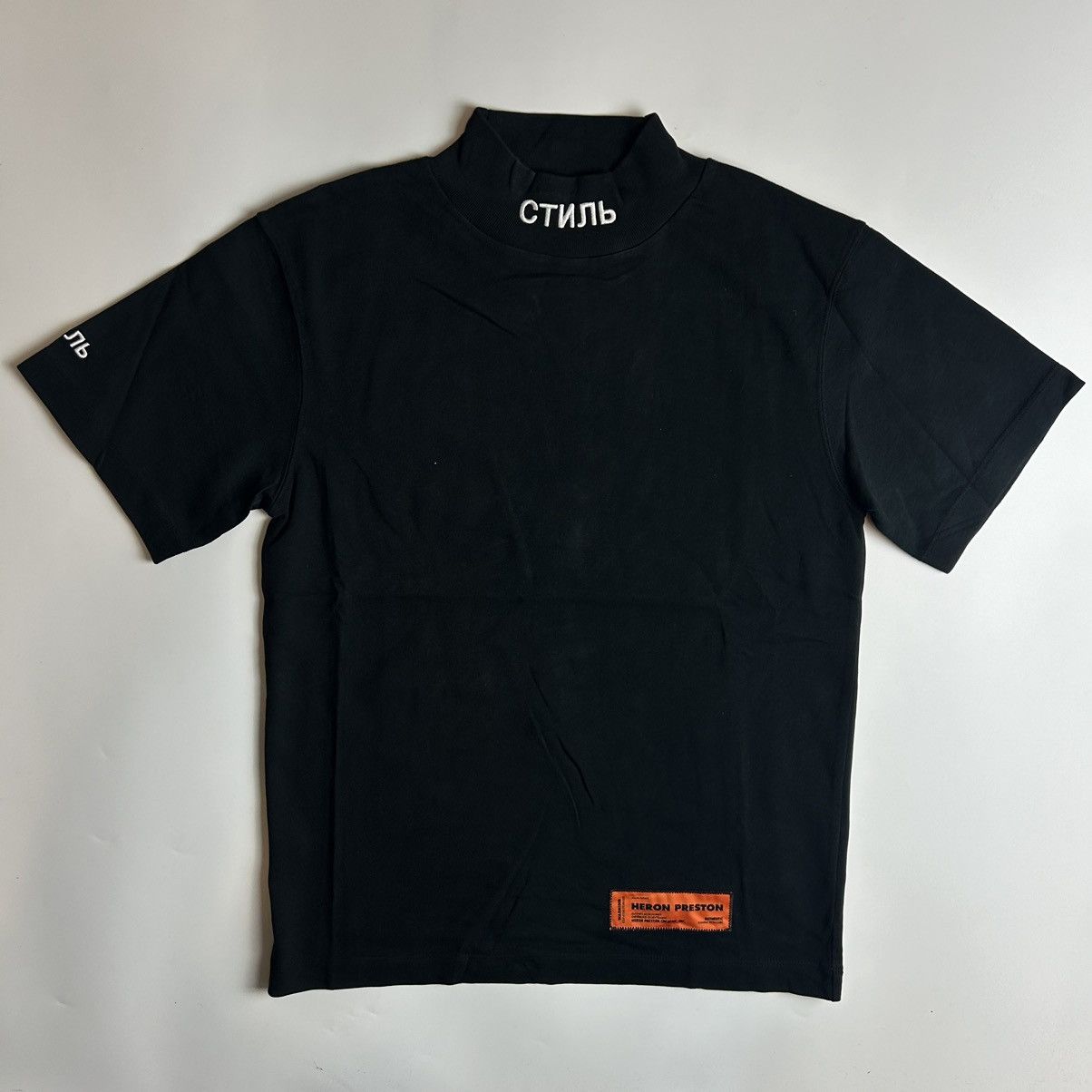 Heron Preston *NEW* Heron Preston CTNMB Neck Logo T-shirt Womens Size XS / US 0-2 / IT 36-38 - 1 Thumbnail