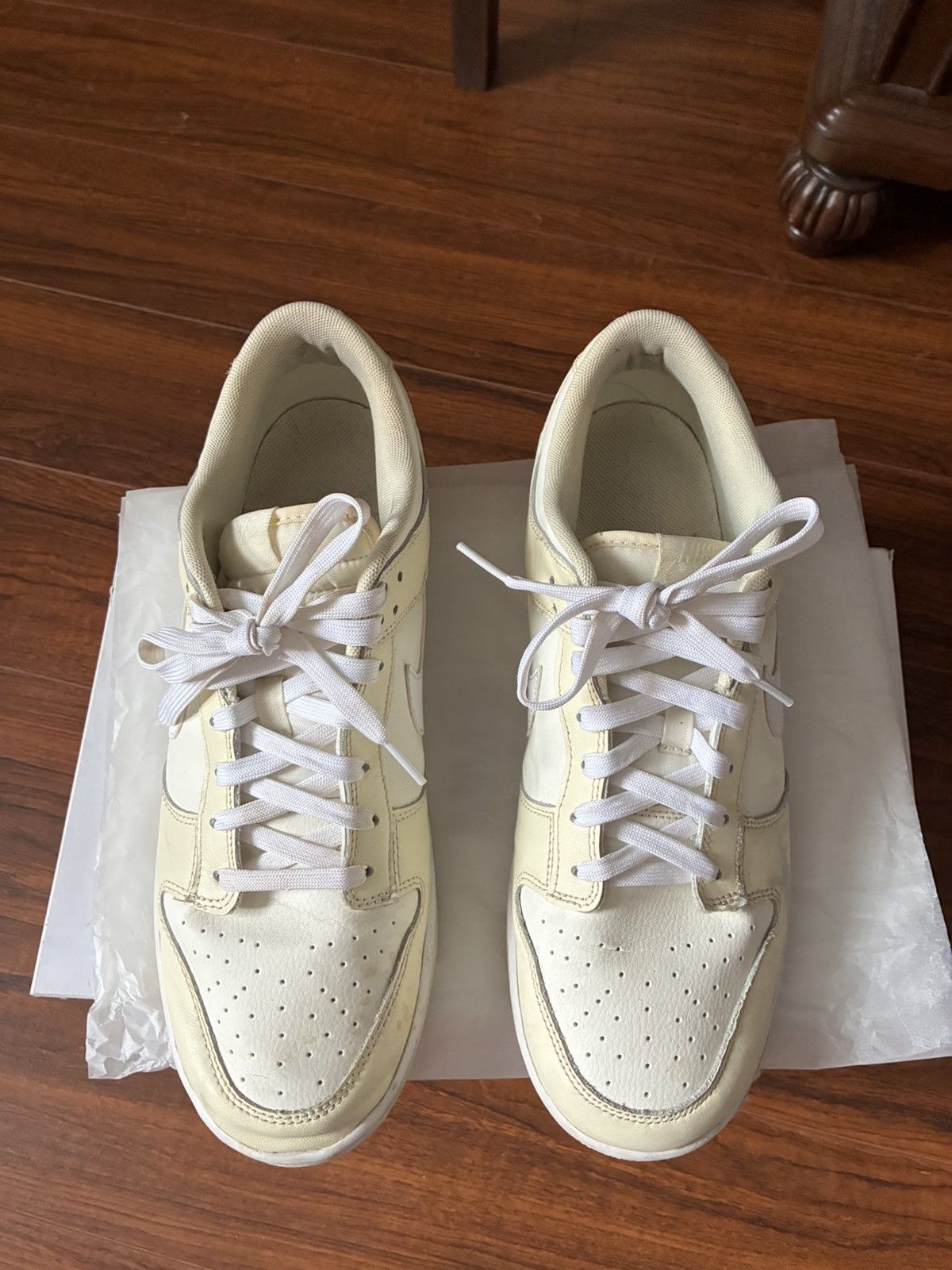 Nike Nike Dunk Low Sail Cream White Sneakers. Size 11 Size US 11 / EU 44 - 3 Thumbnail