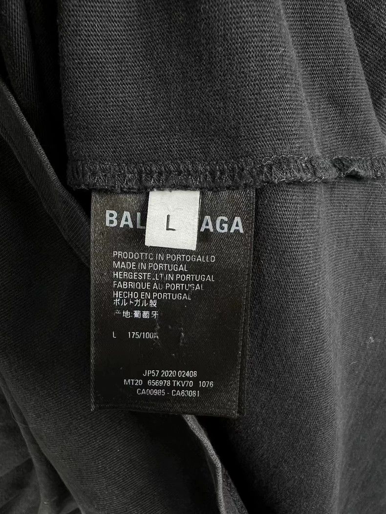 Balenciaga Balenciaga Flame letters do old damage short sleeves. Size US L / EU 52-54 / 3 - 5 Thumbnail