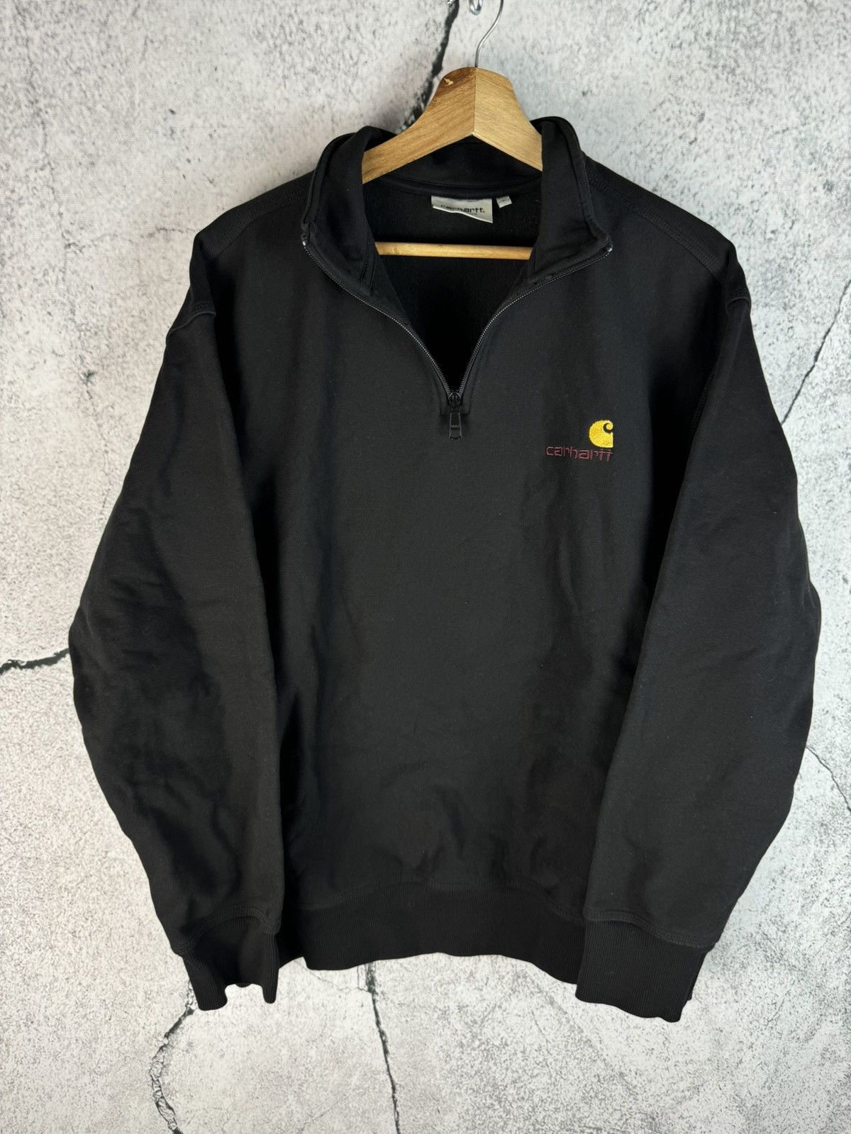 Carhartt Vintage Boxy 1/4 zip Carhartt sweatshirt Size US L / EU 52-54 / 3 - 1 Thumbnail