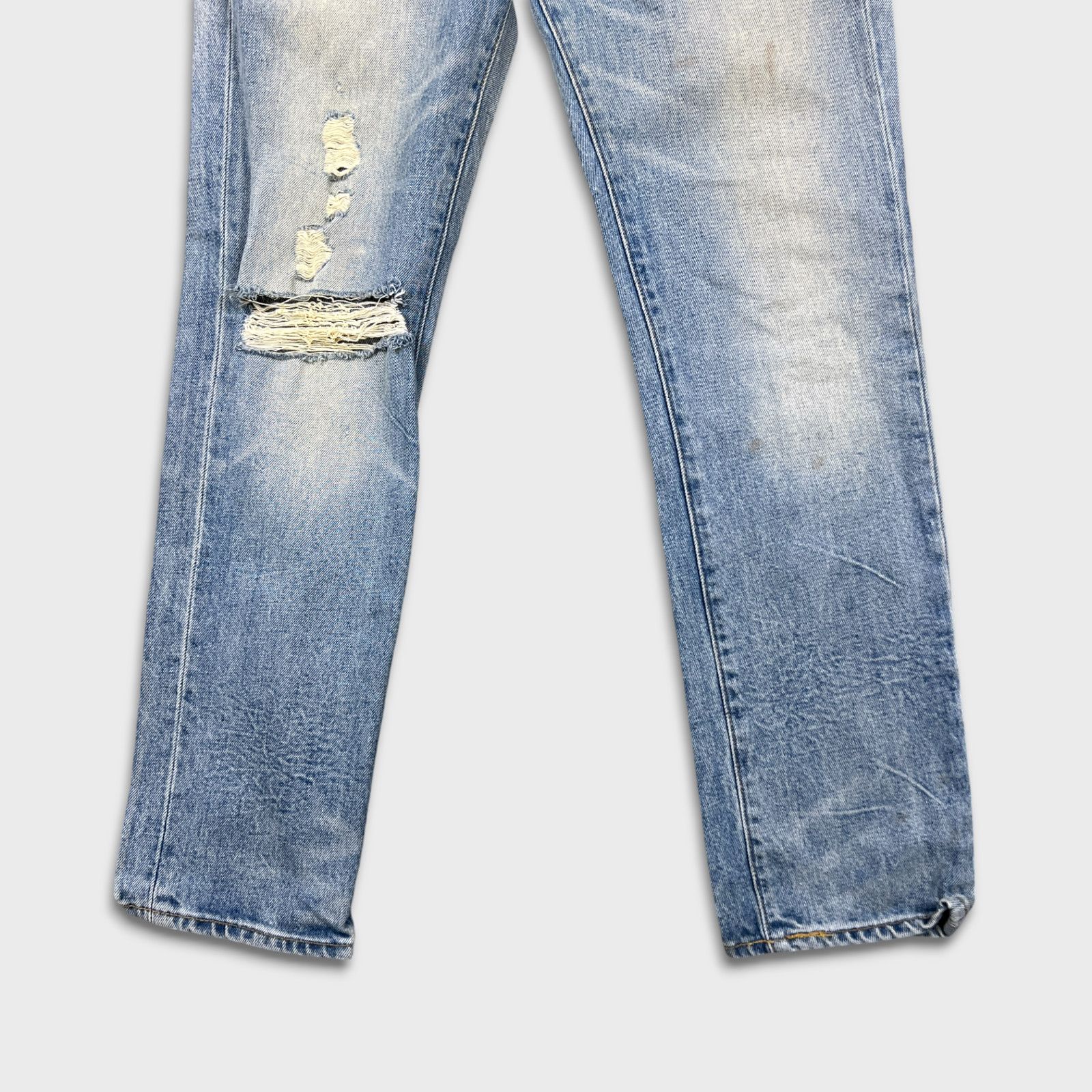 Levi's × Vintage Levi's 511 Jeans 31x30 Slim Fit Fade Distressed Denim Pants Size US 31 - 3 Thumbnail