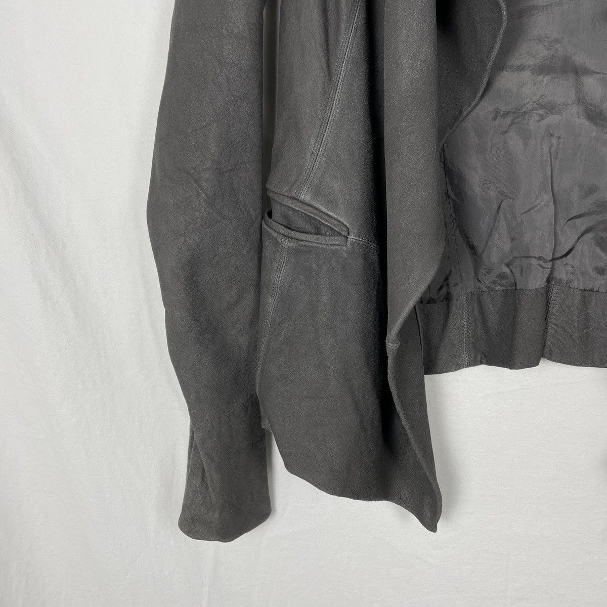 Rick Owens SS09 RICK OWENS LEATHER JACKET OLMAR & MIRTA ERA Size S / US 4 / IT 40 - 4 Thumbnail