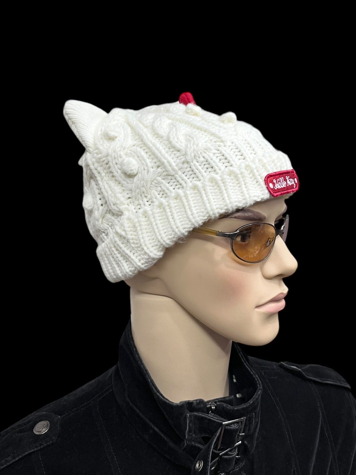 Anime 🔥DOPE RARE💥HELLO KITTY Bold Knitted Horn Ear Beanie Size ONE SIZE - 2 Thumbnail