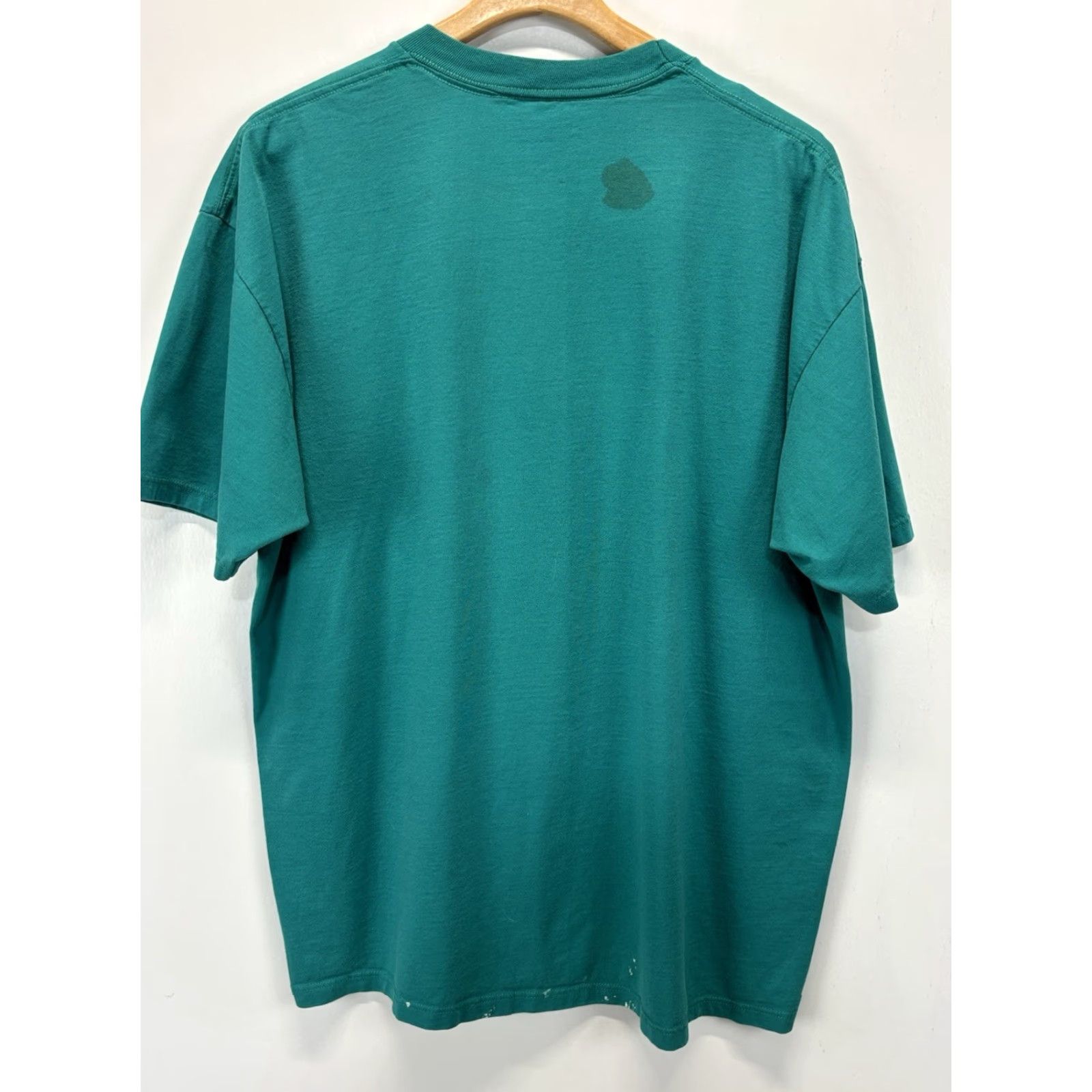 Jerzees VINTAGE Jerzees T-Shirt Teal 2X Mens Alaska Sled Dog Funny Farted 90s Made USA Read Size US XXL / EU 58 / 5 - 4 Thumbnail