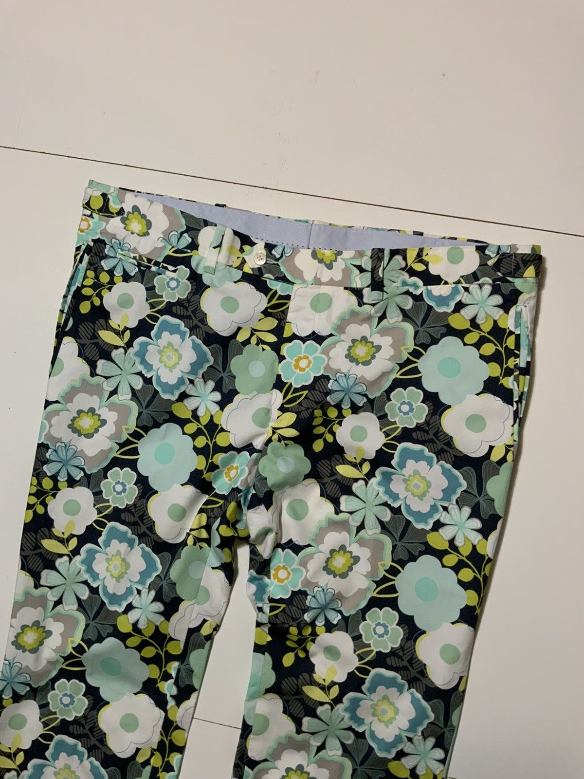 David August David August Custom Fit Tailored Floral Dress Pants Size US 42 / EU 58 - 5 Thumbnail
