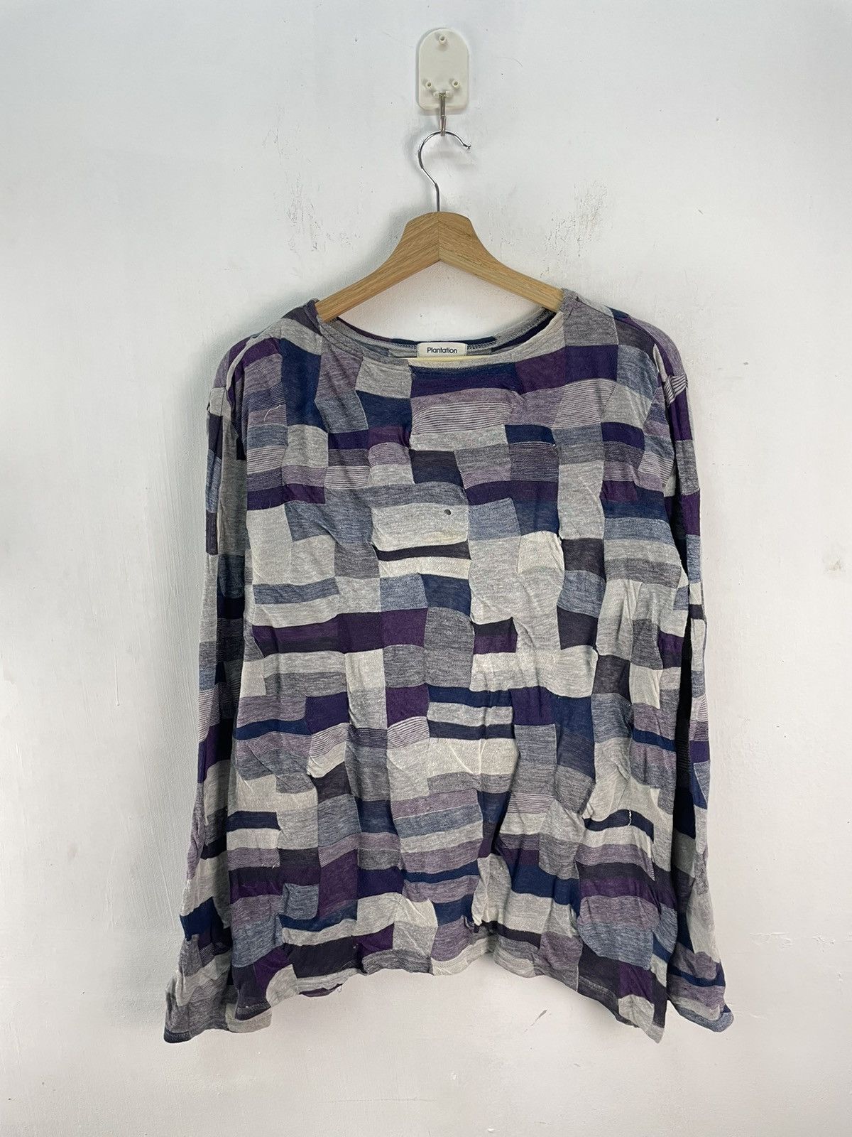 Issey Miyake Plantation Issey Miyake Women Top Long Sleeve Patchwork Size M / US 6-8 / IT 42-44 - 1 Thumbnail