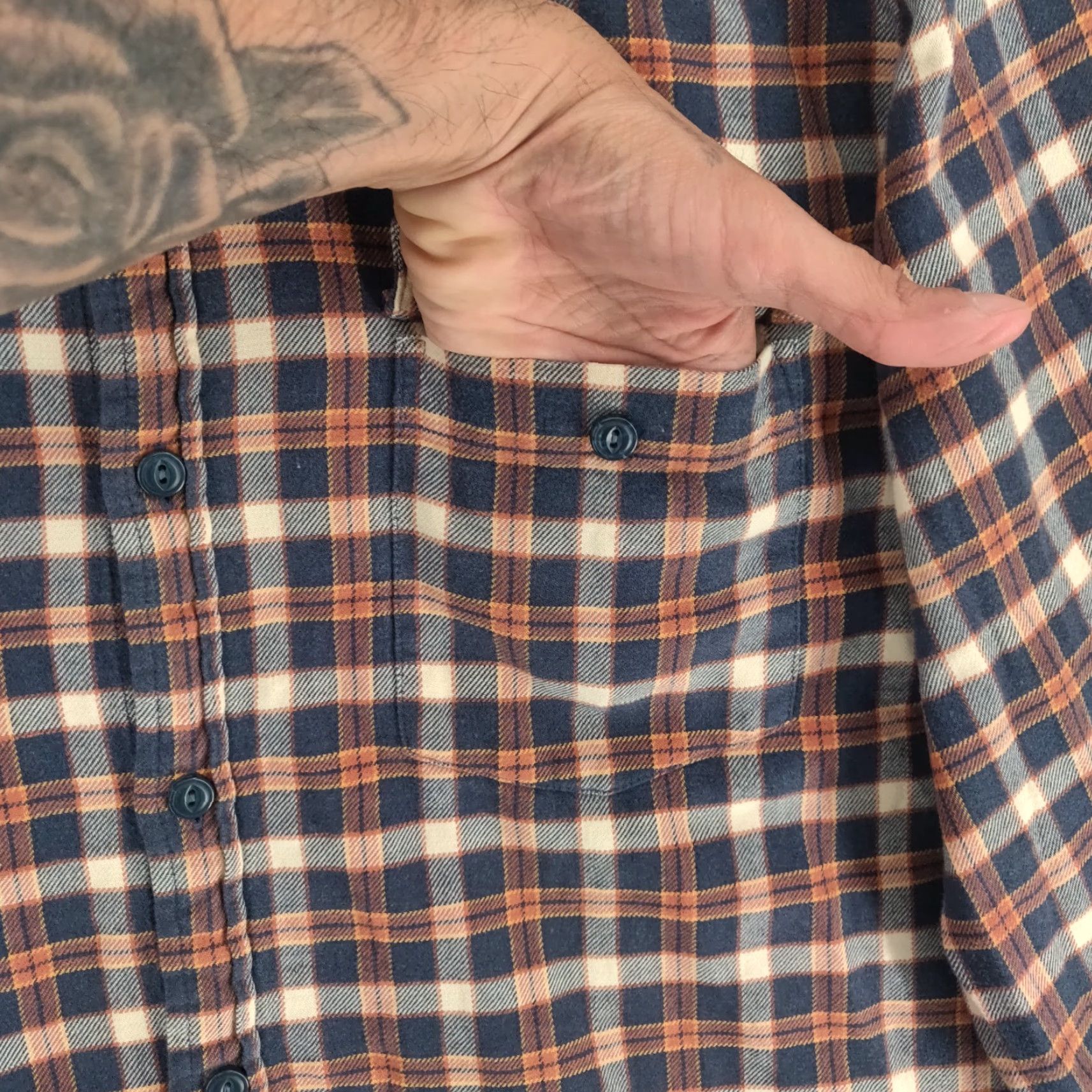 Patagonia Patagonia Fjord Flannel Shirt Mens Large Plaid Lightweight Long Sleeve Size US L / EU 52-54 / 3 - 6 Thumbnail