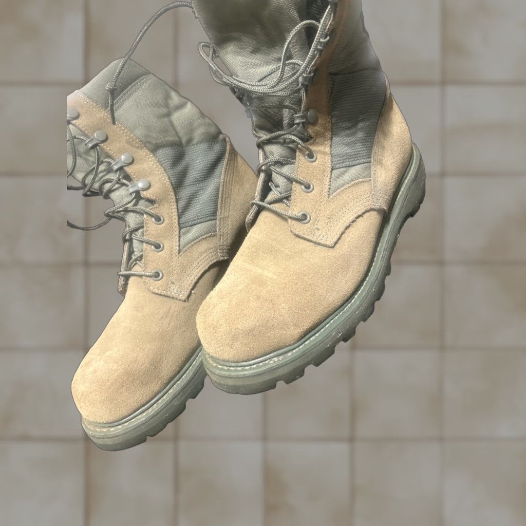 Vibram Vibram 8430 Military Boots Steel Toe Mondo Sage Green Suede Size 9 Men Combat USA Boots Size US 9 / EU 42 - 1 Thumbnail