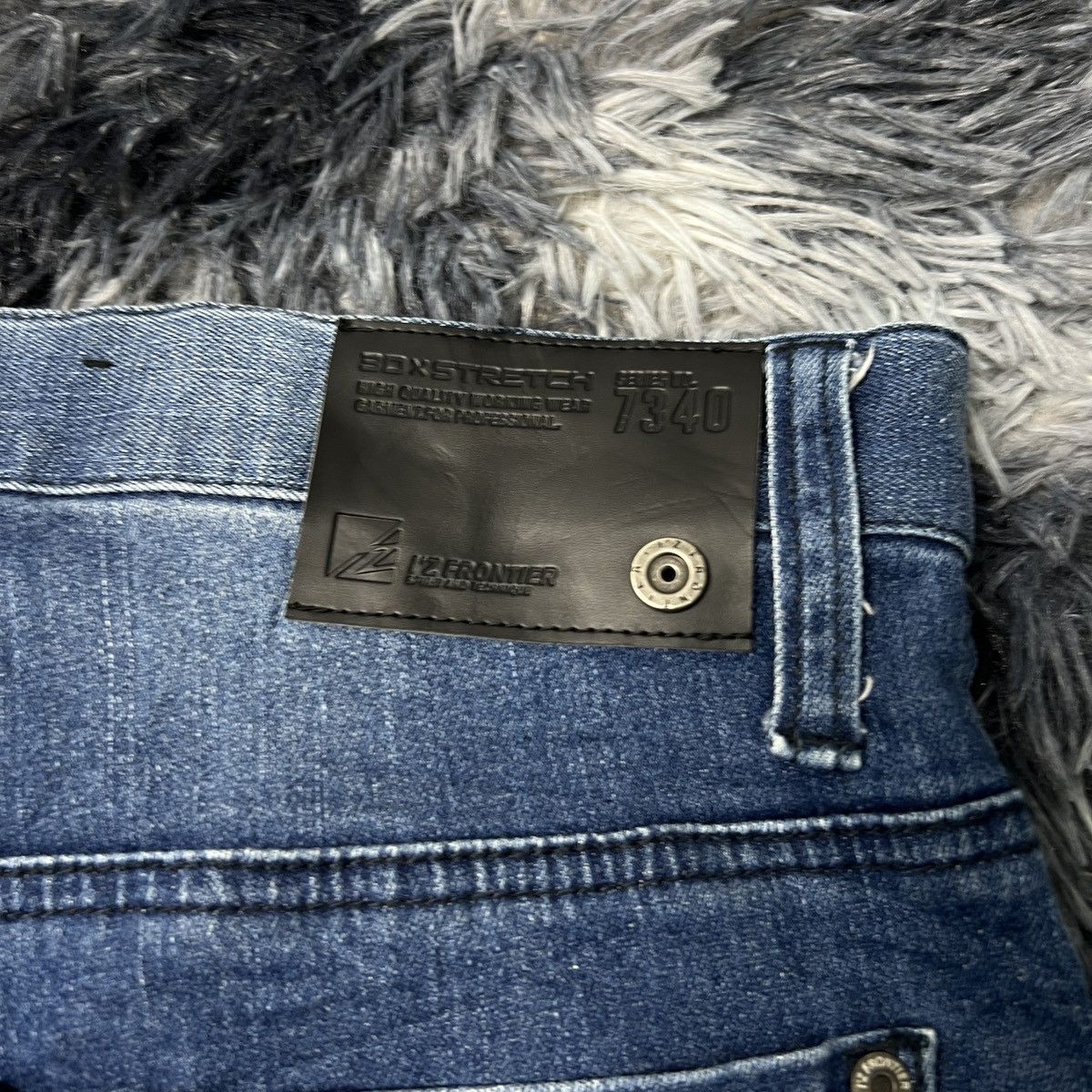 Japanese Brand Iz Frontier Denim Cargo Pants Size US 35 - 5 Thumbnail