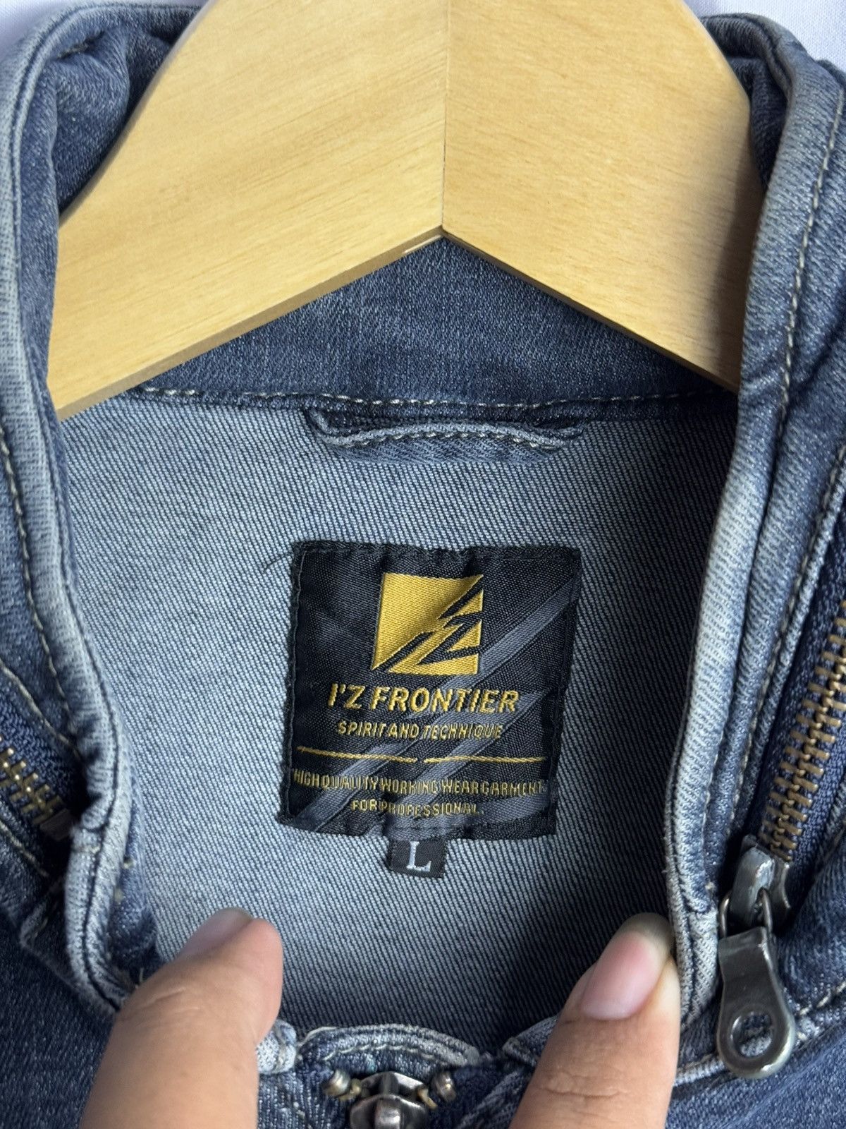 If Six Was Nine × Japanese Brand × Le Grande Bleu (L.G.B.) Bono Denim Jacket Iz Frontier Goa Style Japanese Size US M / EU 48-50 / 2 - 5 Thumbnail