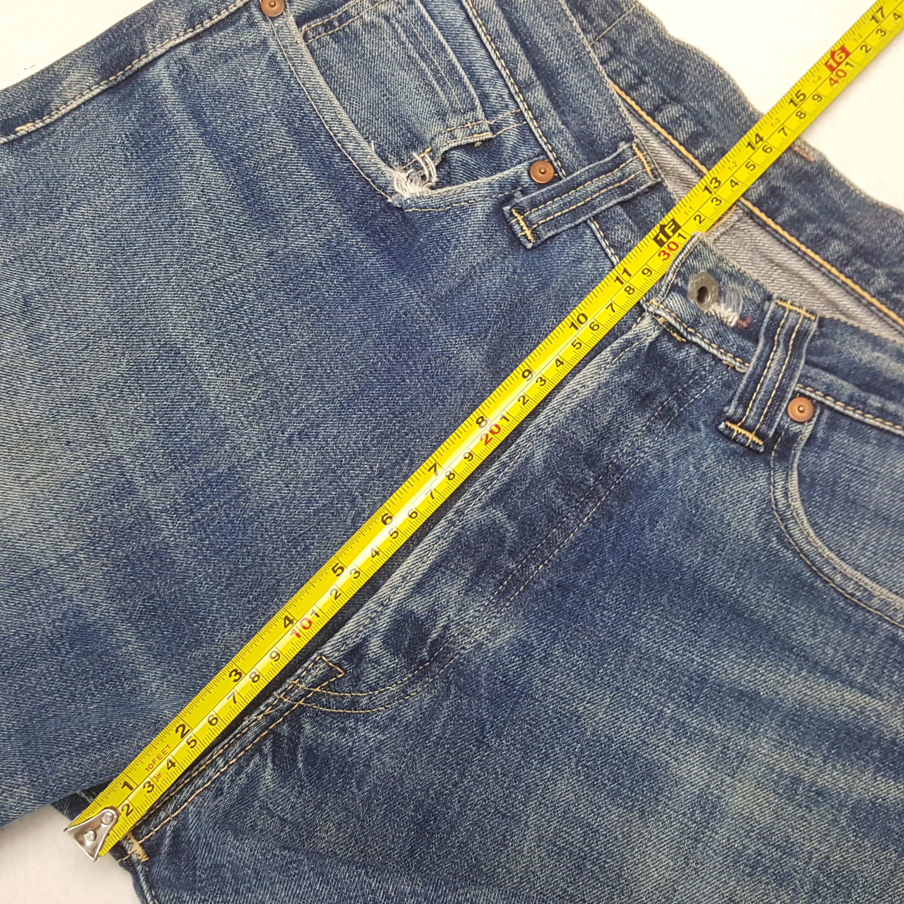Denime Vintage Denime Japanese Brand Distressed Style Jeans RR21 Size US 28 / EU 44 - 8 Thumbnail