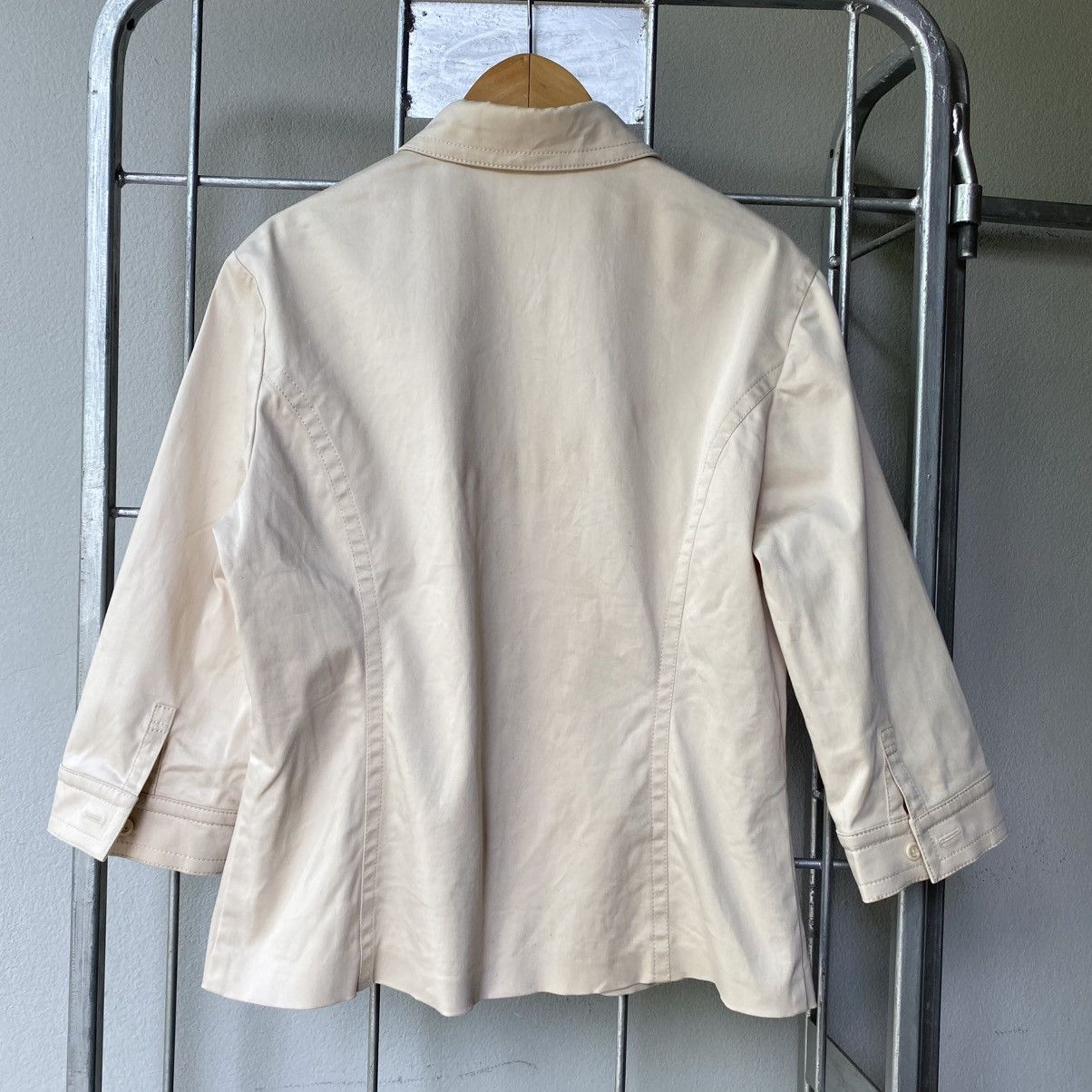 Courreges Courreges Gold Collared Fitted Shirt Size L / US 10 / IT 46 - 7 Thumbnail