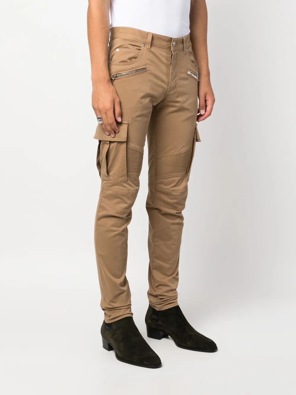 Balmain o1y0426 Cargo Pant in Brown Size US 28 / EU 44 - 2 Thumbnail