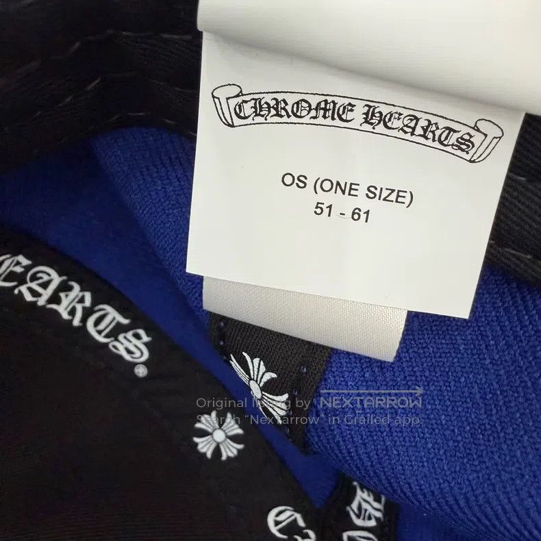 Chrome Hearts CHROME HEARTS Size OS Blue and white CH baseball cap Size ONE SIZE - 4 Thumbnail