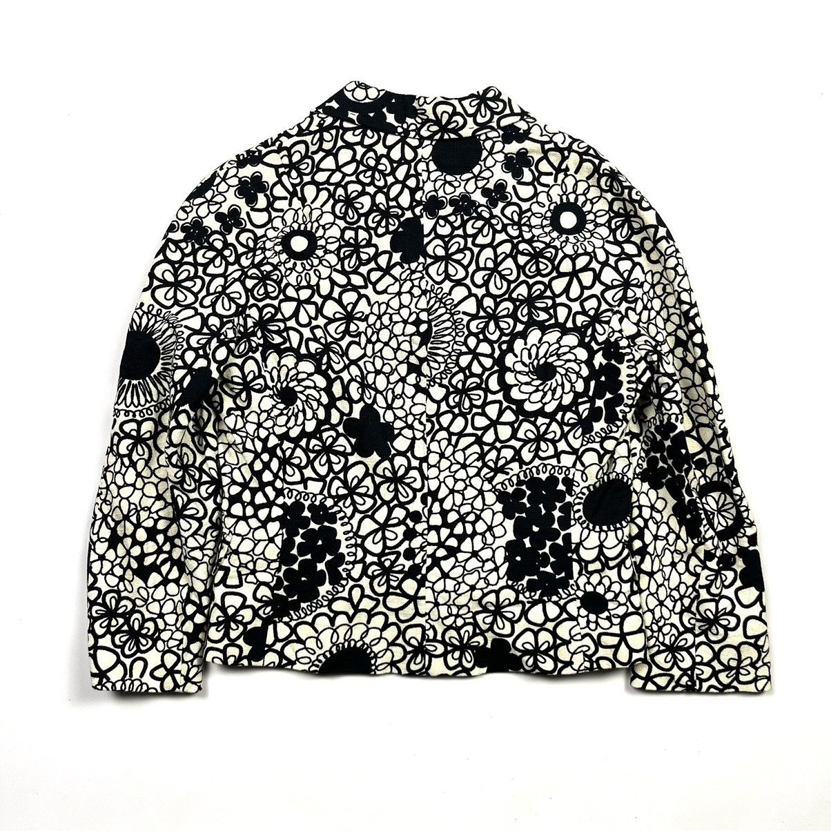 Moschino Vintage Luxury Blazer Flowers Art