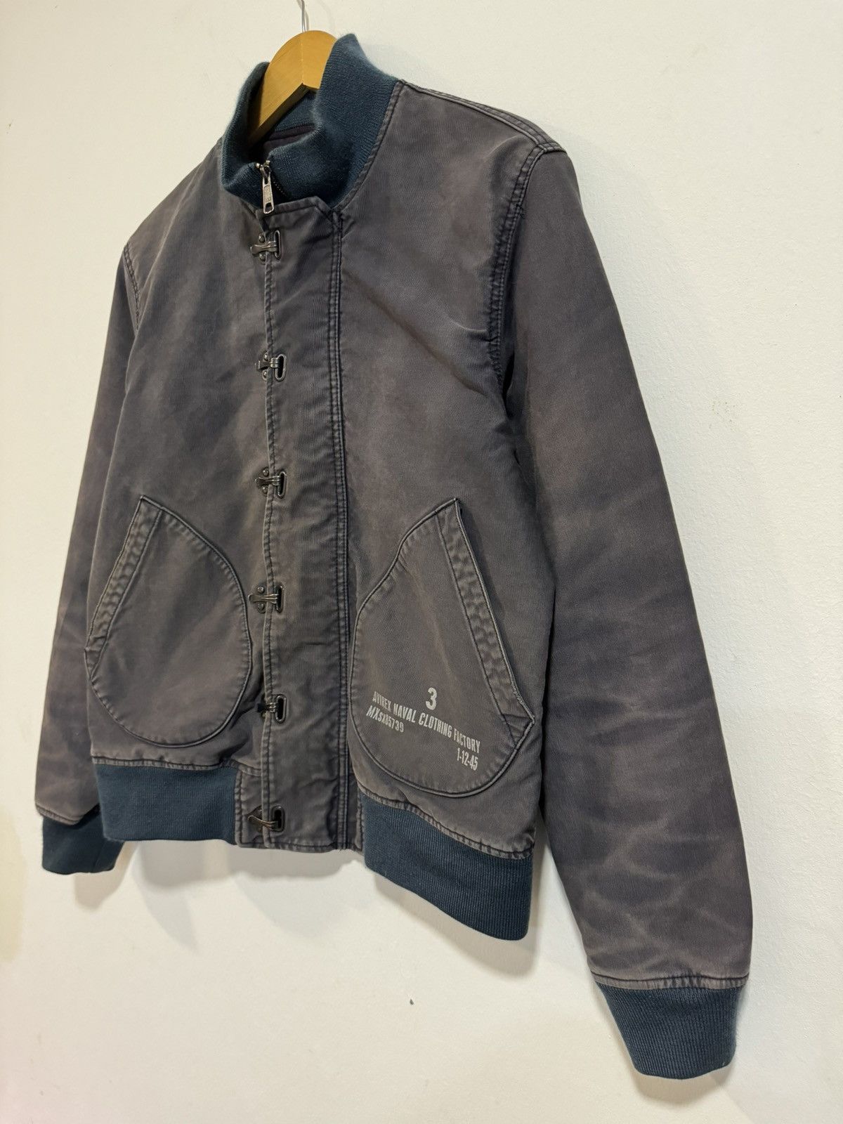 Avirex × Vintage Vintage Avirex U.S Navy Faded Grey Jacket Size US M / EU 48-50 / 2 - 3 Thumbnail