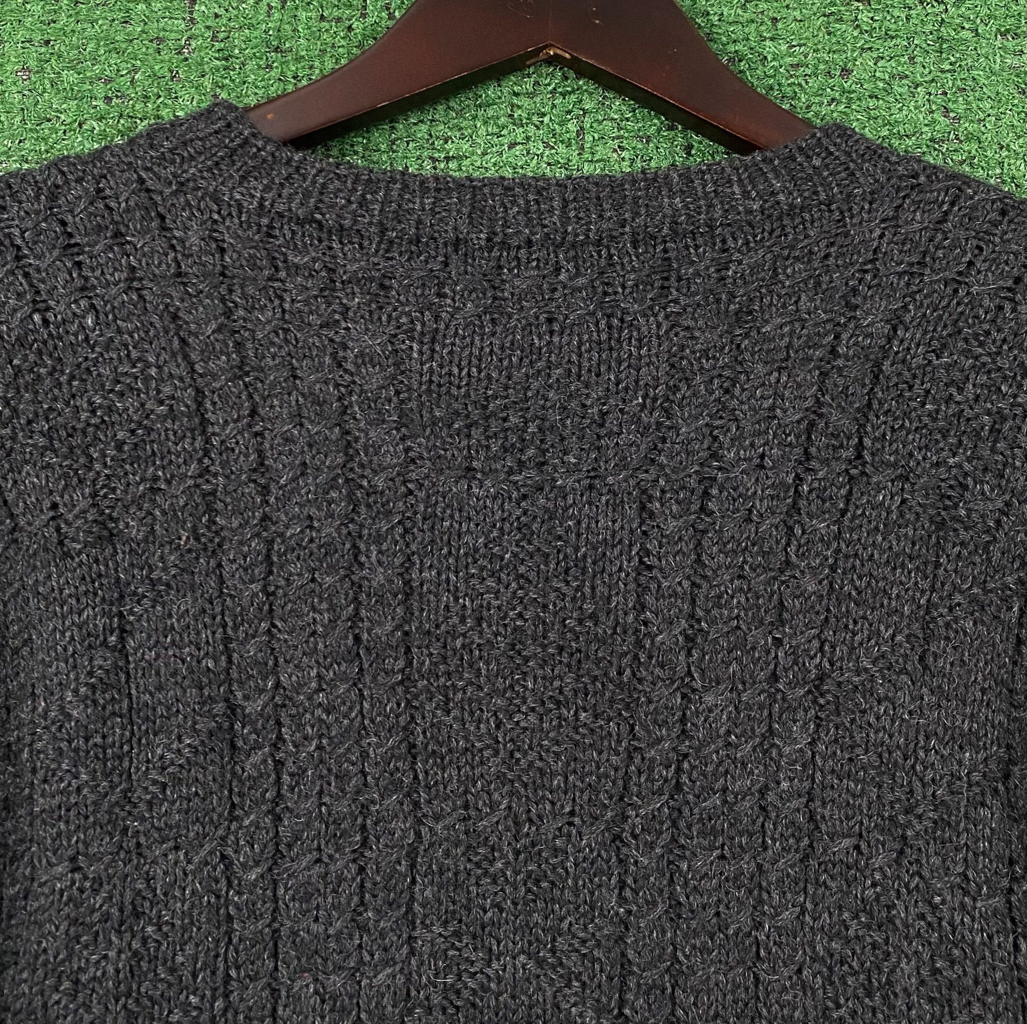 J.Crew 90’s J. Crew 100% Wool Fisherman Weave Grey Sweater Large Size US L / EU 52-54 / 3 - 6 Thumbnail