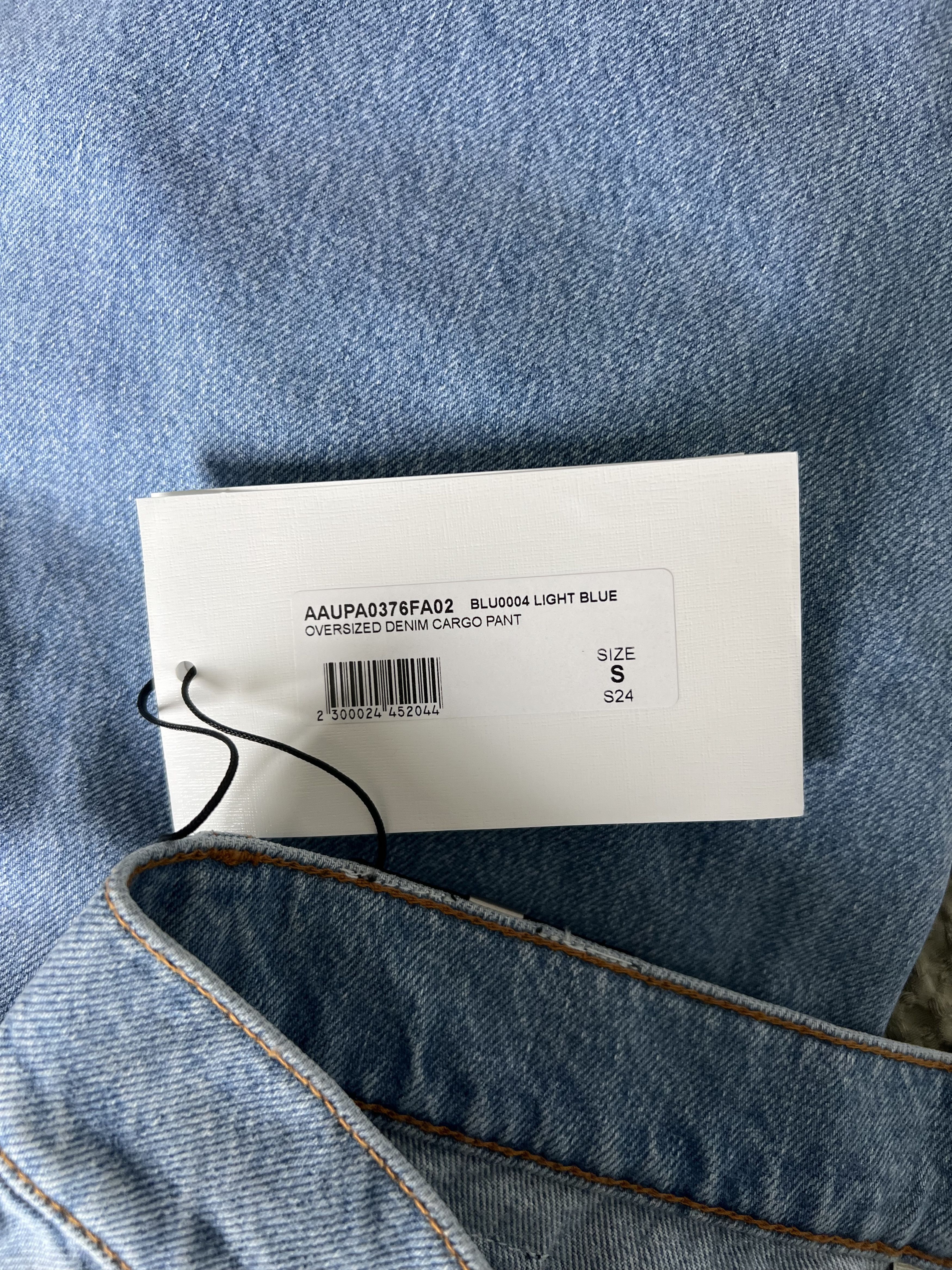1017 ALYX 9SM 1017 Alyx 9SM Oversized Denim Cargo Pants in Light Blue Size US 30 / EU 46 - 8 Thumbnail