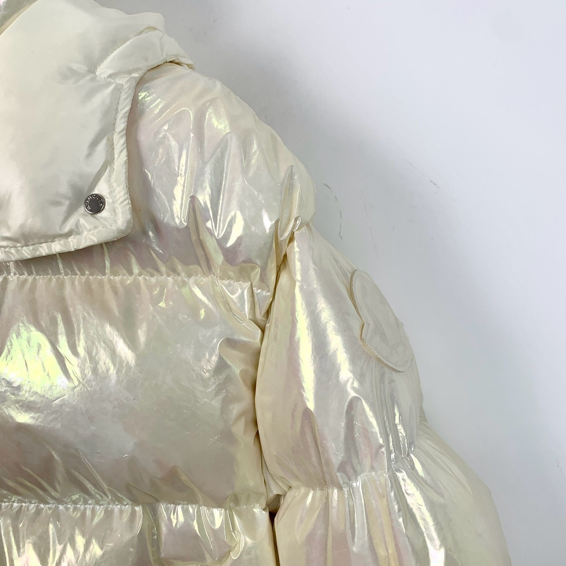 Moncler Moncler Daos Womens Iridescent Glossy Hooded Down Jacket XS Size XS / US 0-2 / IT 36-38 - 7 Thumbnail