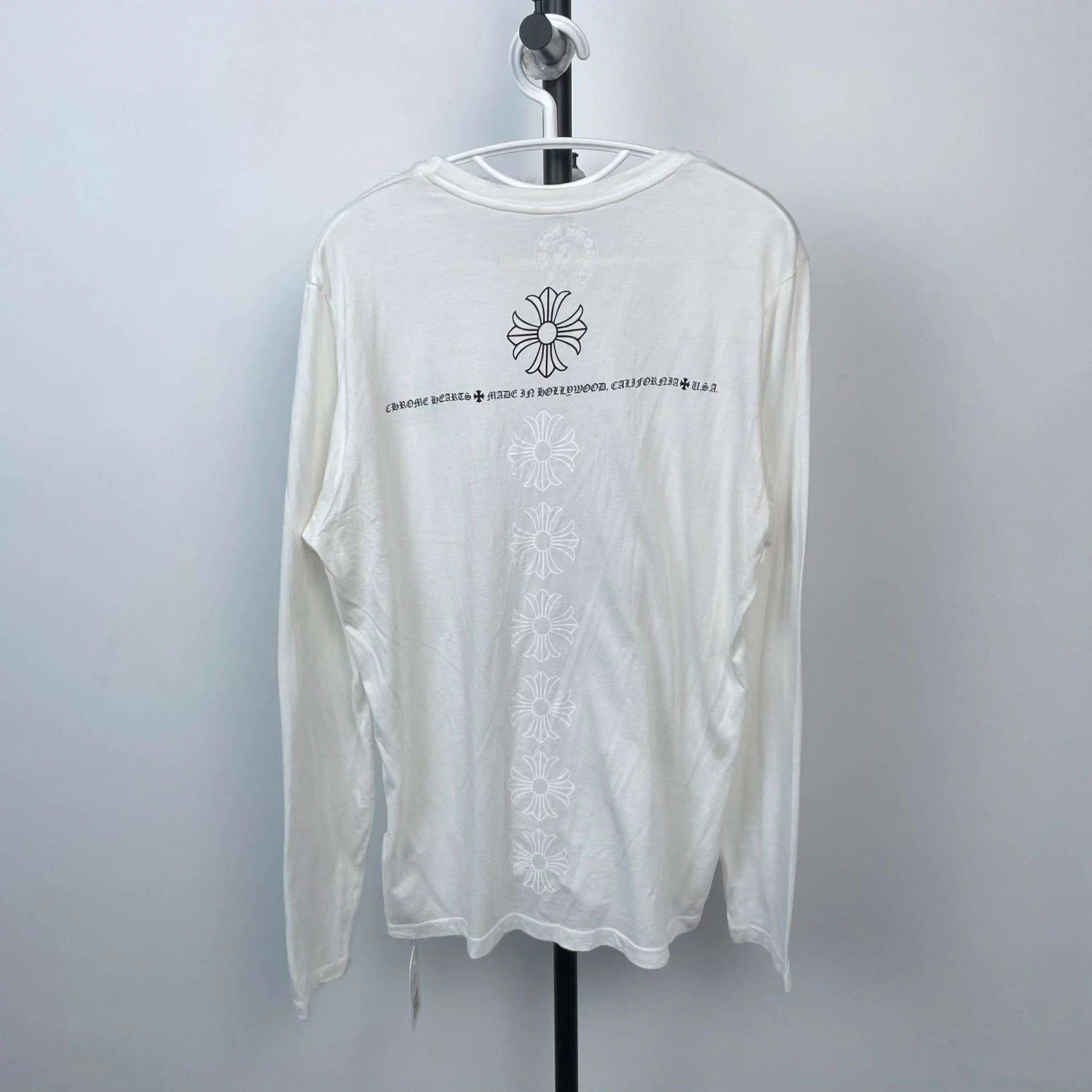 Chrome Hearts Chrome Hearts White Longsleeve Tee Size US L / EU 52-54 / 3 - 2 Thumbnail