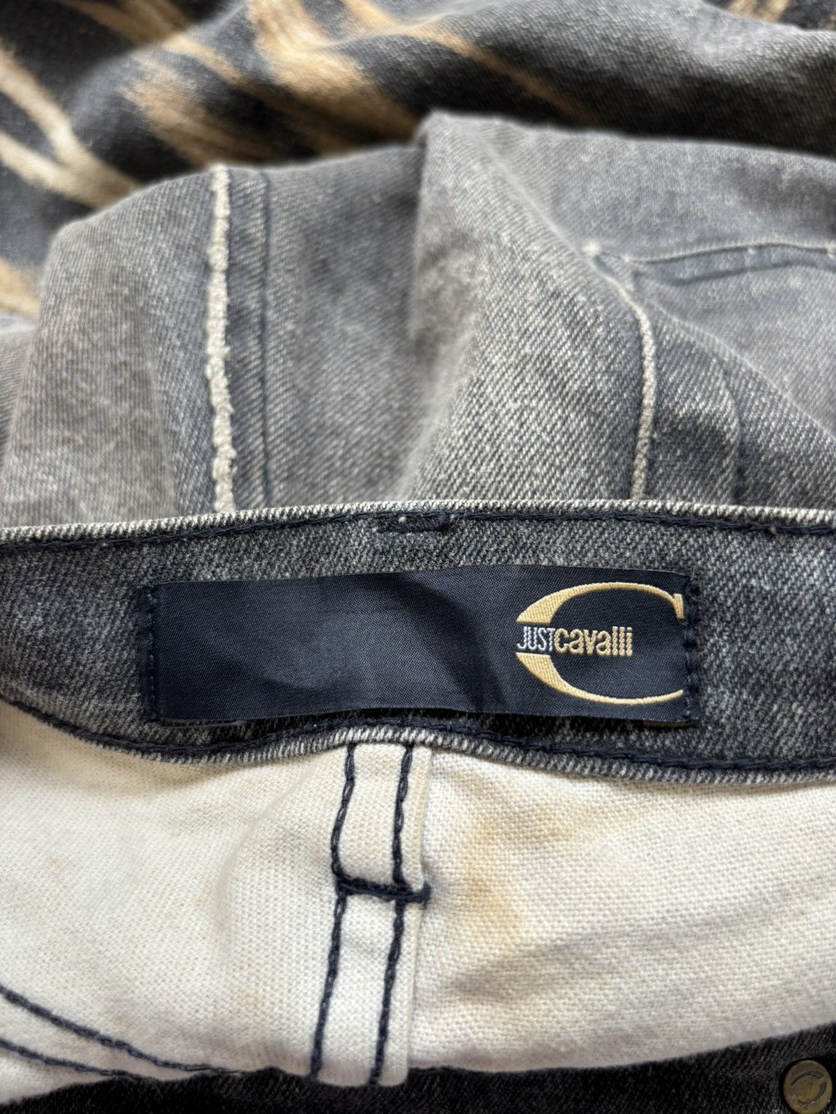 Roberto Cavalli AW2004 Gradient Fire Magma Bootcut Jeans Size US 34 / EU 50 - 6 Thumbnail