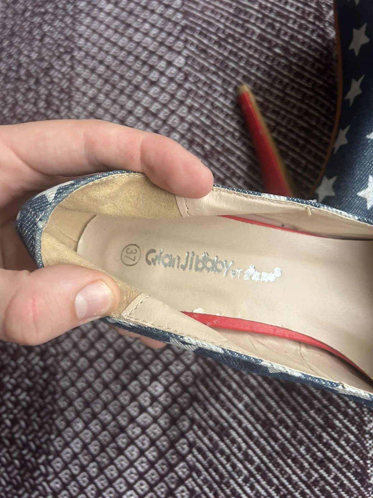 Vintage Vintage Women Heels American Flag Y2K Style Crazy Item Sz 37 Size US 6.5 / IT 36.5 - 13 Thumbnail