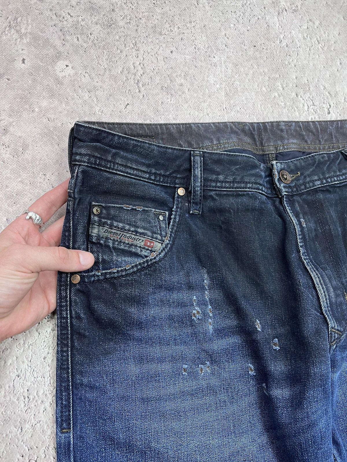 Diesel × Vintage Y2K Vintage Diesel Jeans Denim Washed CARGO Pants Size US 34 / EU 50 - 4 Thumbnail