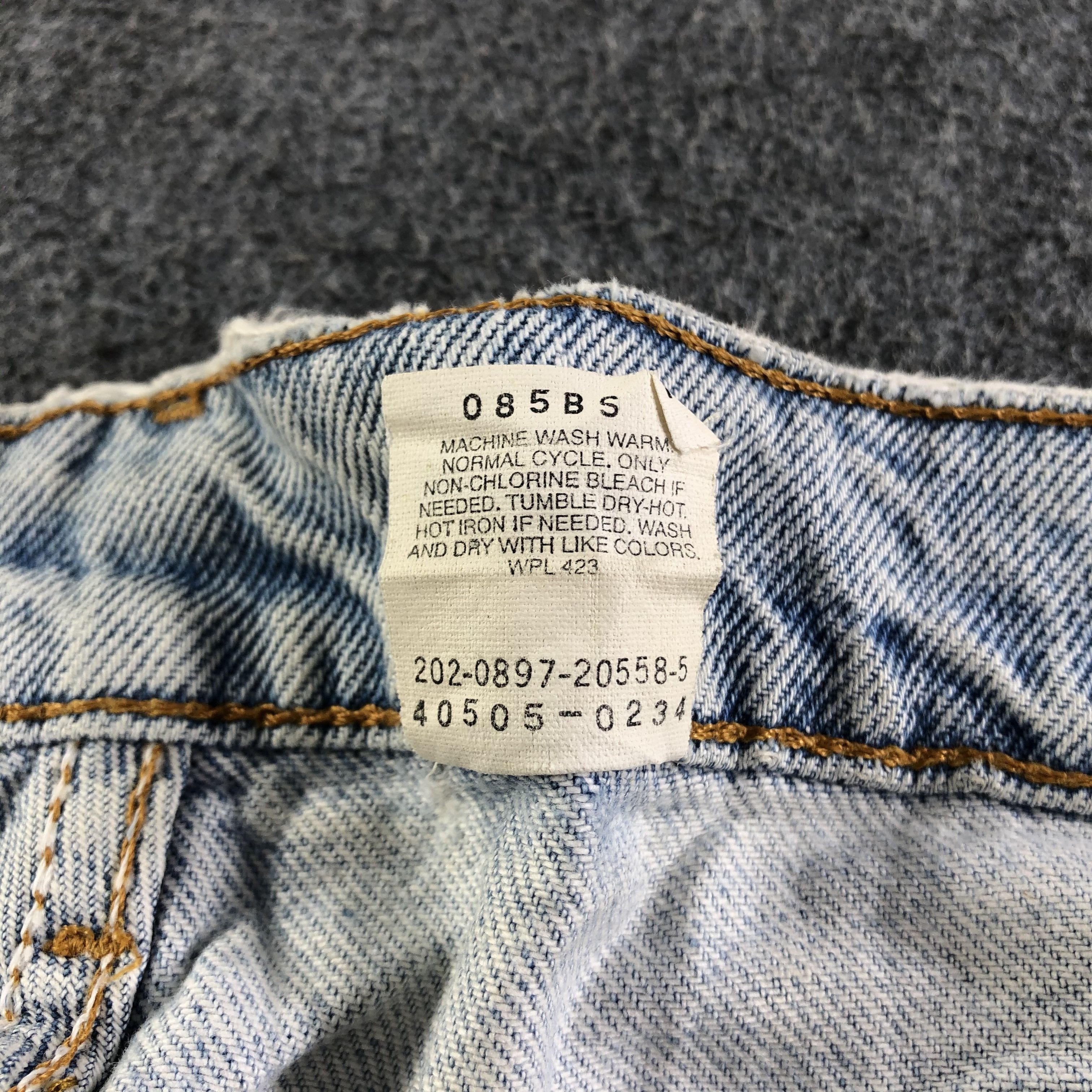 Levi's × Vintage Vintage Light Wash Levis 505 Skirt-J3785 Size 33" - 9 Thumbnail