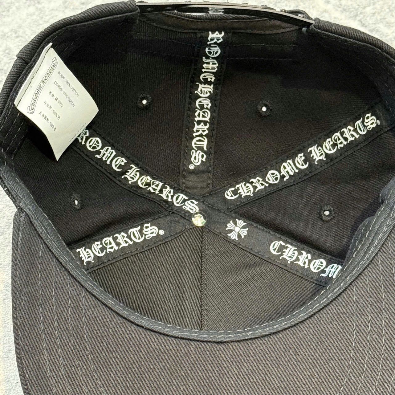 Chrome Hearts Chrome Hearts Vertical Logo Hat Black denim Size ONE SIZE - 6 Thumbnail