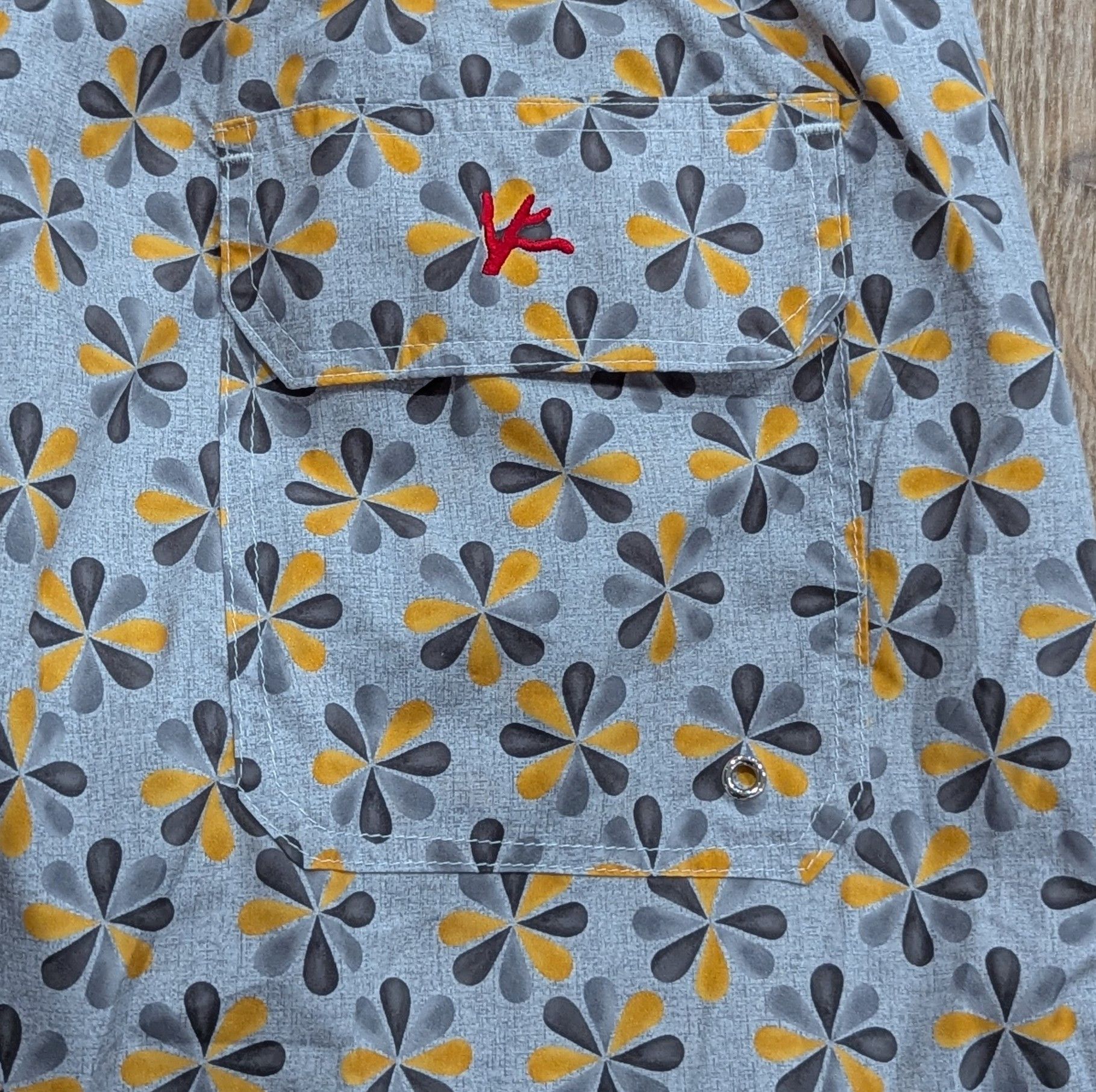 Isaia ISAIA Pinwheel Swim Shorts Trunks Yellow/Green 2XL Size US 38 / EU 54 - 4 Thumbnail