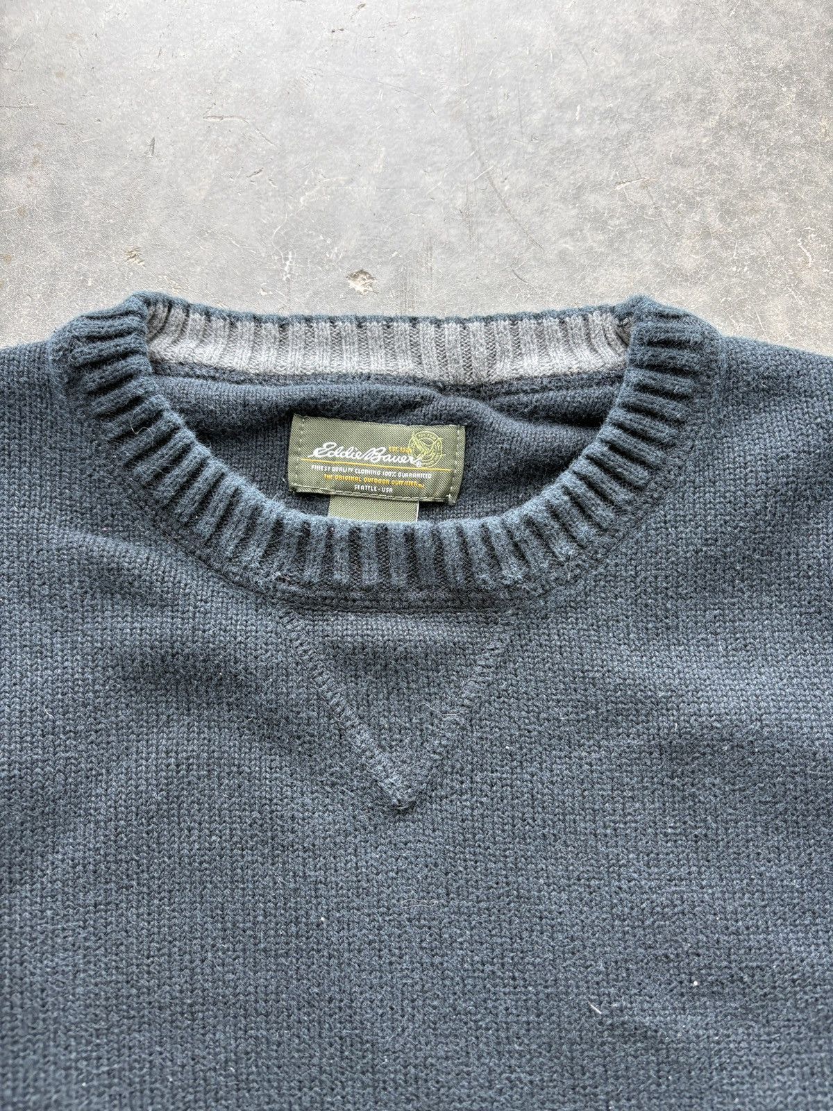 Eddie Bauer Vintage Y2K Eddie Bauer Fisherman Knit Sweater Size US L / EU 52-54 / 3 - 3 Thumbnail