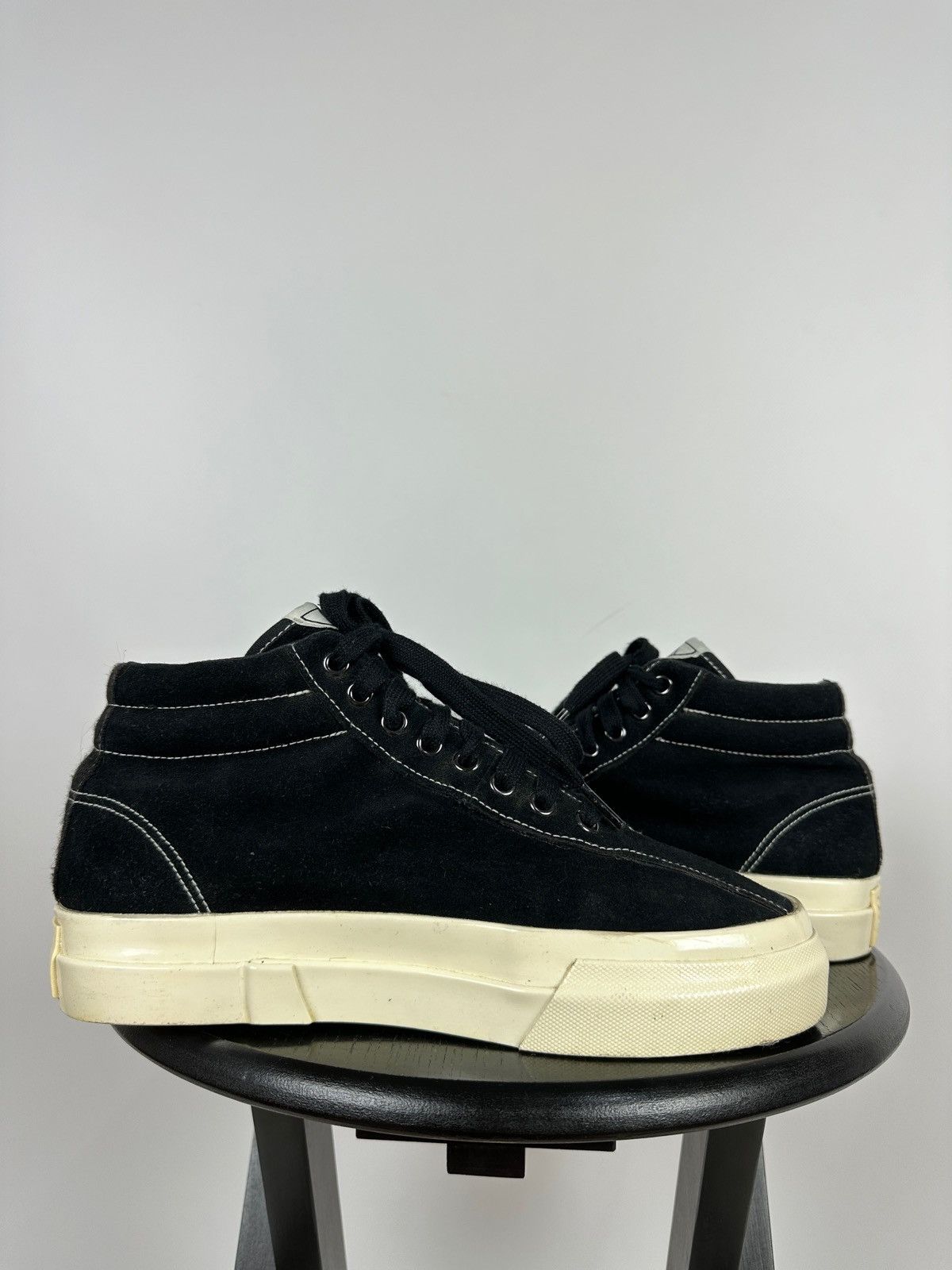 Stepney Workers Club Stepney Workers Club Black Suede Hi-Top Sneakers Size US 7 / EU 40 - 9 Thumbnail