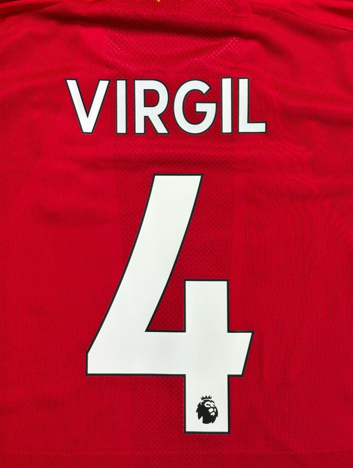 New Balance Liverpool 2019/20 Virgil Van Dijk Long Sleeve Home Jersey Size US S / EU 44-46 / 1 - 5 Thumbnail