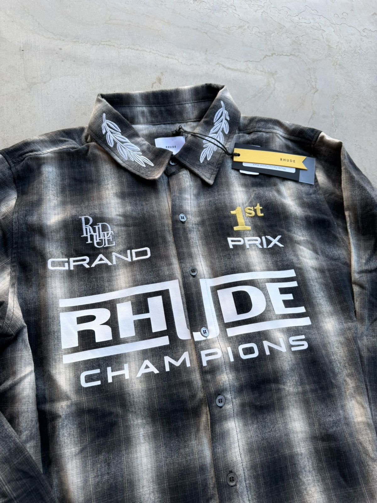 Rhude Rhude Racing Flannel Shirt New With Tags XL Rare Size US M / EU 48-50 / 2 - 3 Thumbnail