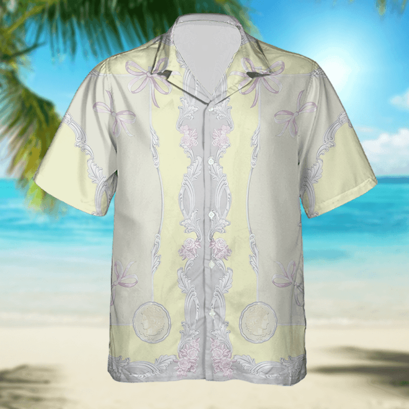 The Unbranded Brand Medusa Cameo Shirt, Baroque-Inspired Short Sleeve Shirt Size US M / EU 48-50 / 2 - 1 Thumbnail