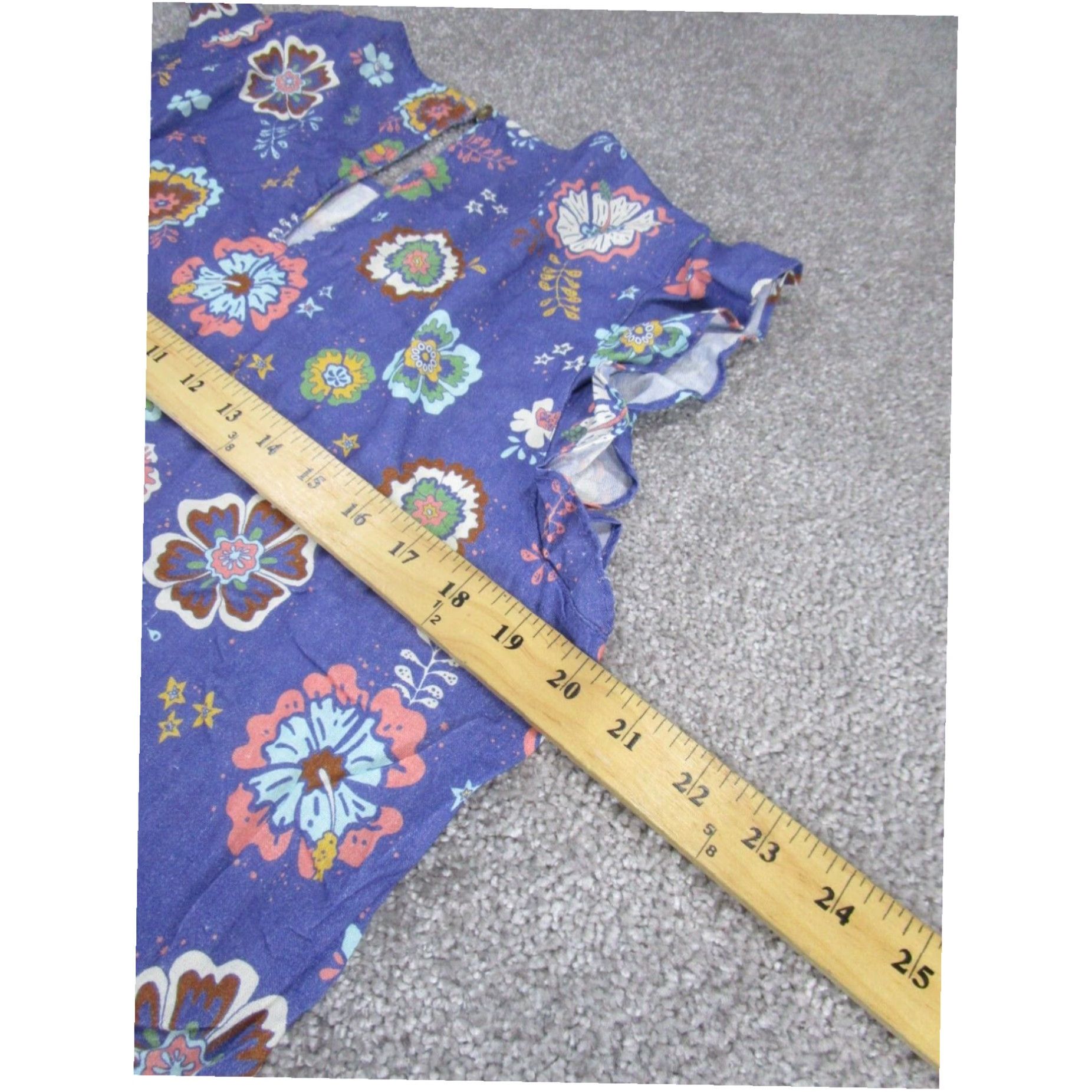Marine Layer Womens Mini Dress Large Blue Floral Size L / US 10 / IT 46 - 6 Thumbnail