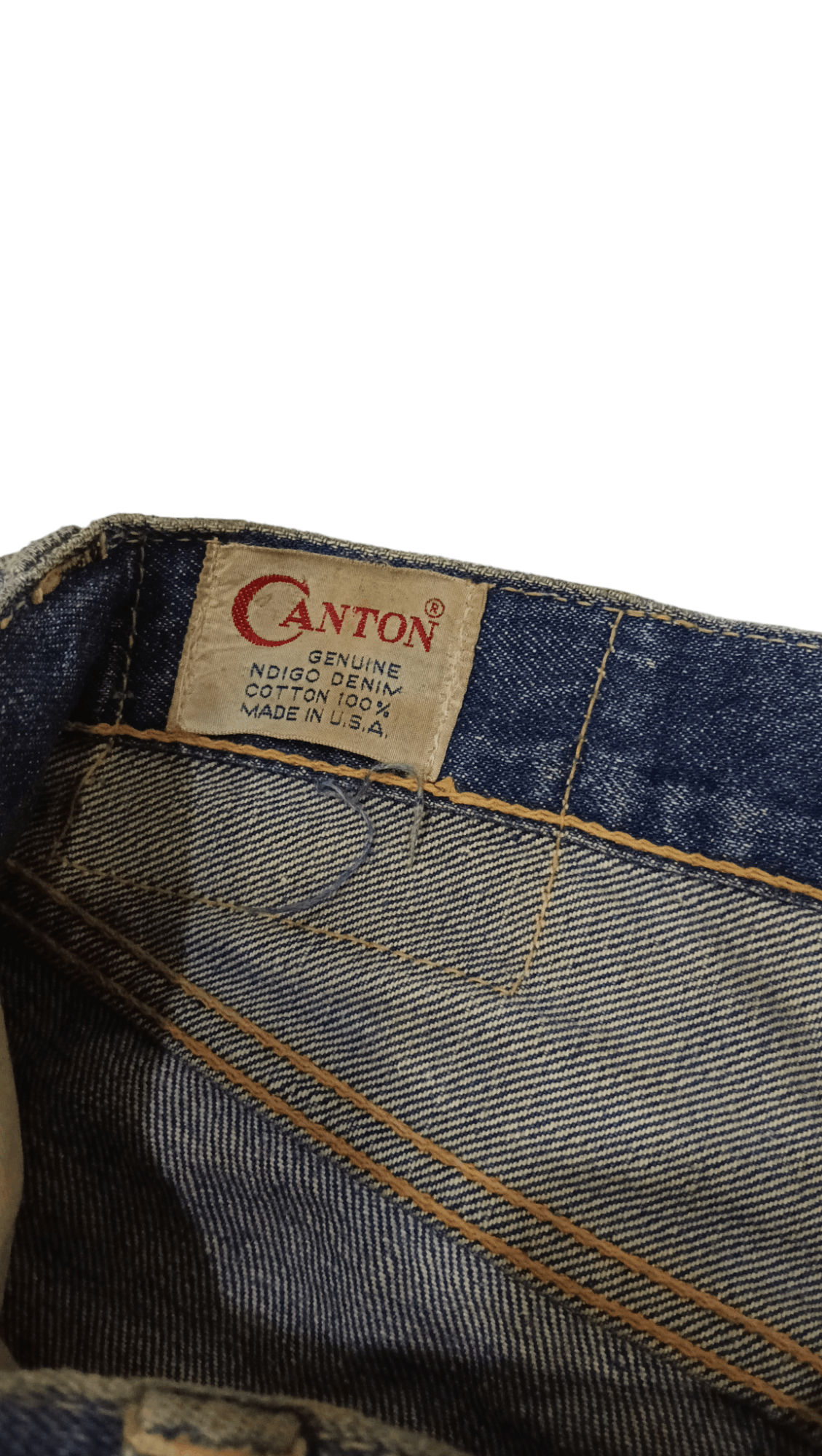 Vintage 80s Canton Genuine Indigo Flare Denim (S 370) w29 Size US 29 - 5 Thumbnail