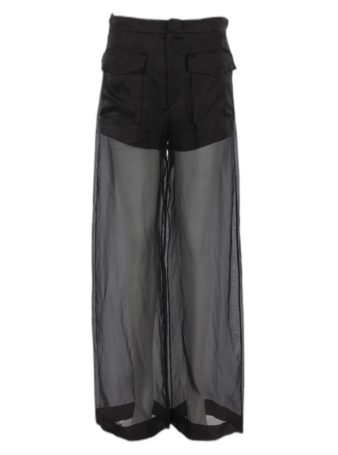 Maison Margiela Maison Margiela Silk Sheer Trousers IT40/S Size US 40 / EU 56 - 1 Thumbnail