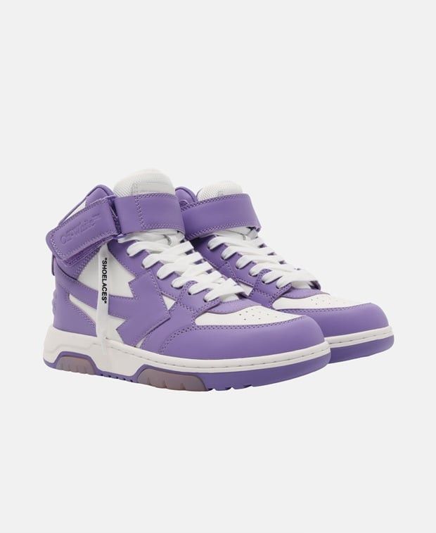 Off-White Out of Office Mid Top Lea Sneakers | Grailed