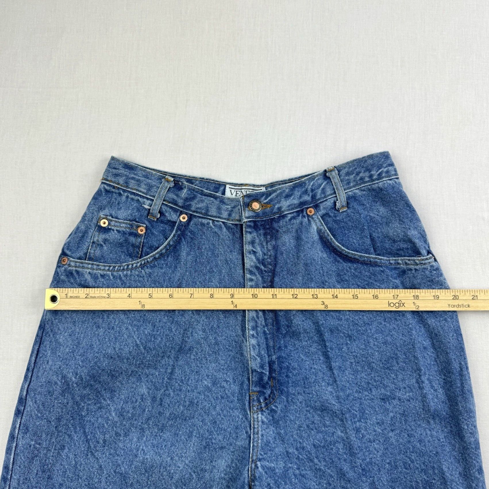Vintage VINTAGE Venezia Jeans Womens 18 Blue High Waist Mom Jeans 90s NWT USA Made Size 40" / US 18 - 7 Thumbnail