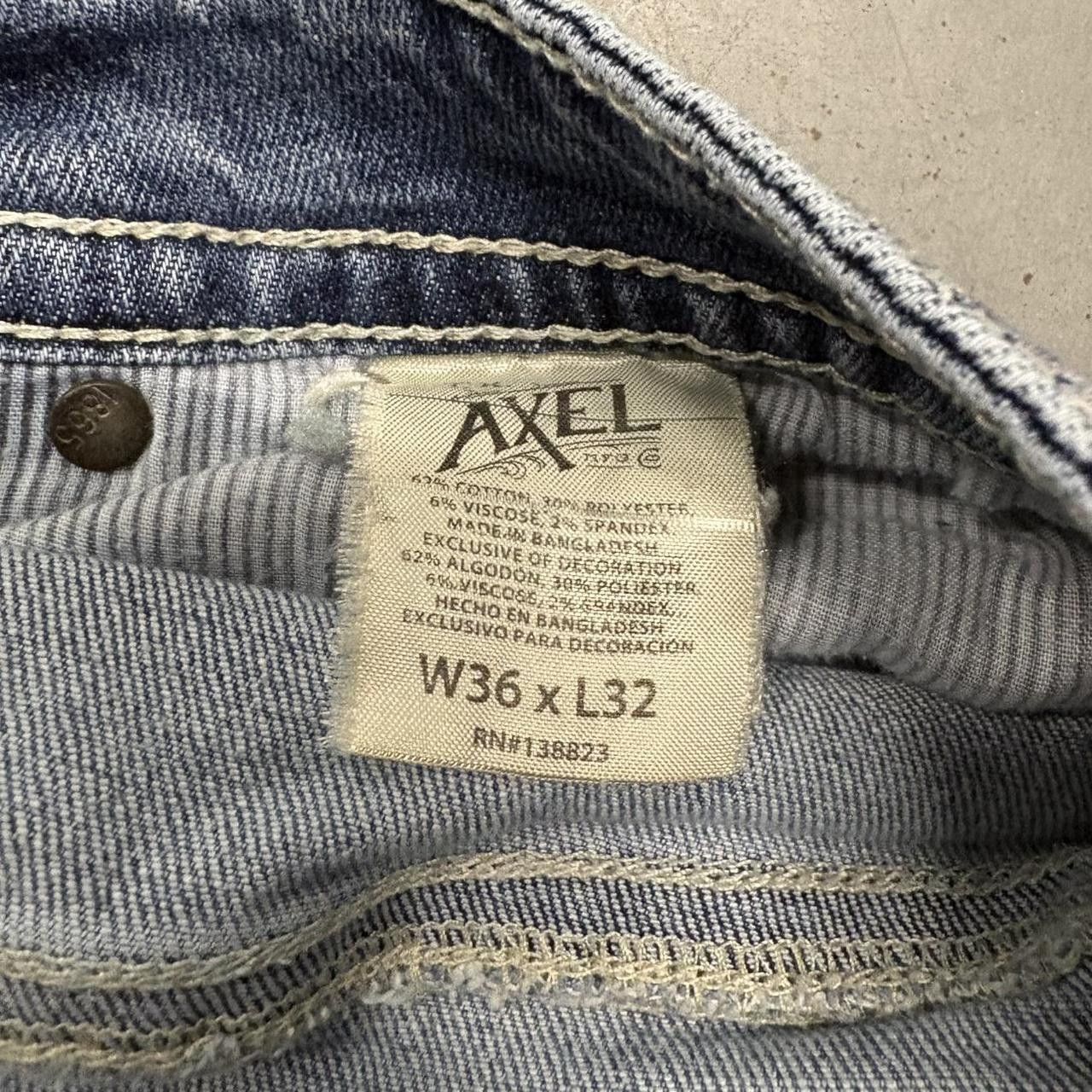 Vintage Vintage Y2K/2000s Streetwear Tk Axel Medium Blue Wash Denim Jeans! Size US 36 / EU 52 - 6 Thumbnail